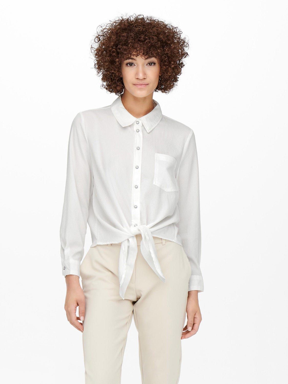 ONLY Lecey LS Knot Shirt