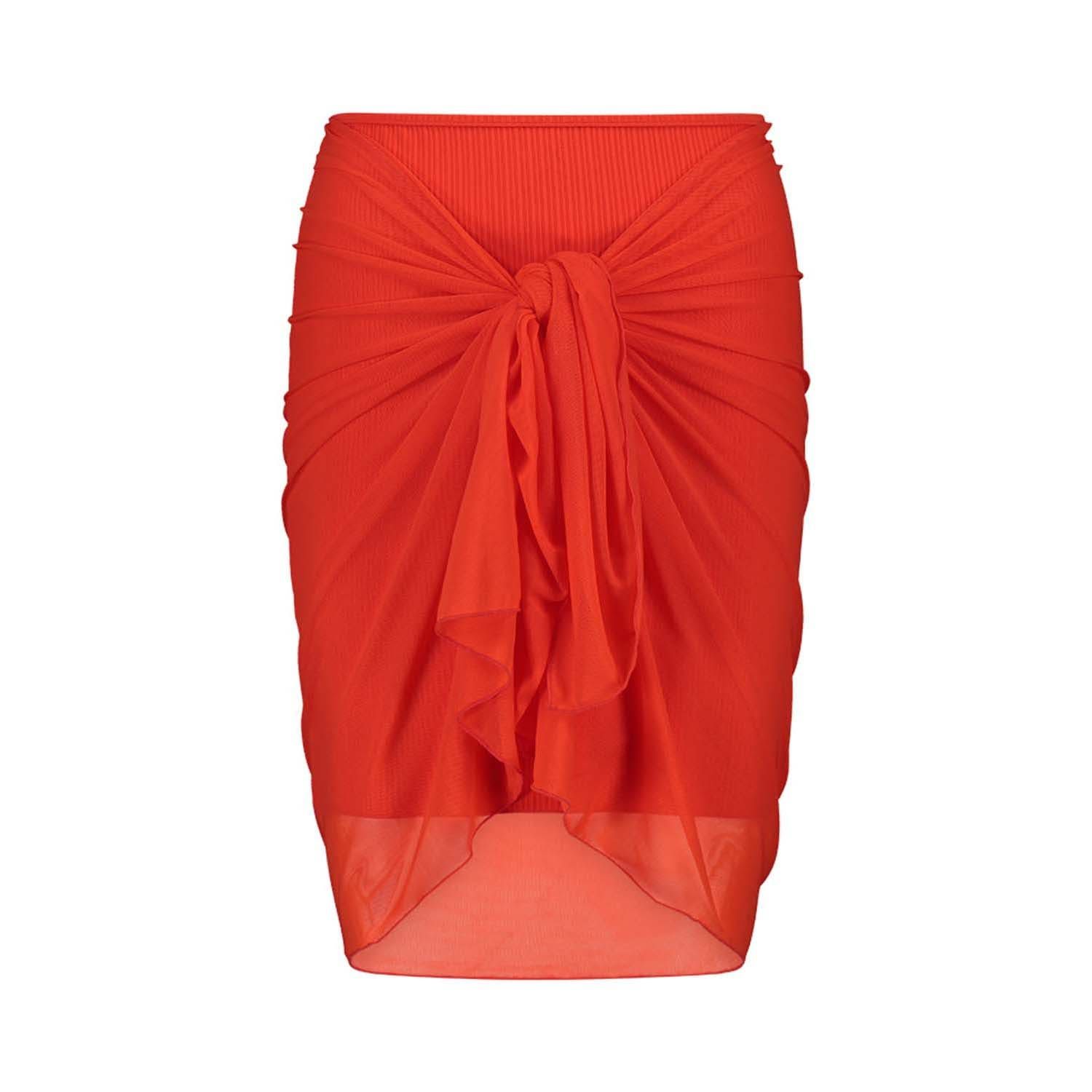 Beachlife Fiery Red Skirt