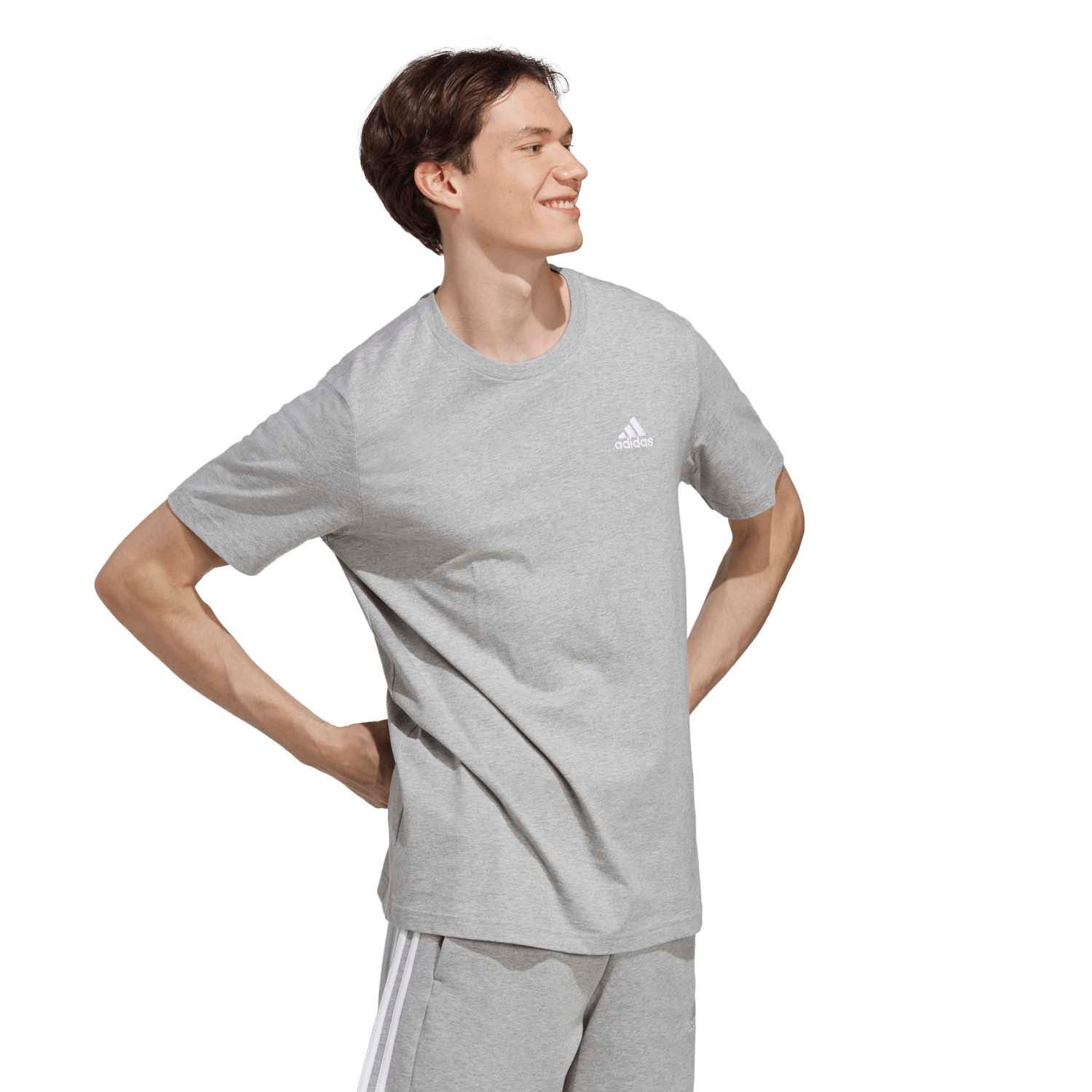 adidas Essentials Single Jersey Geborduurd Small Logo T-shirt