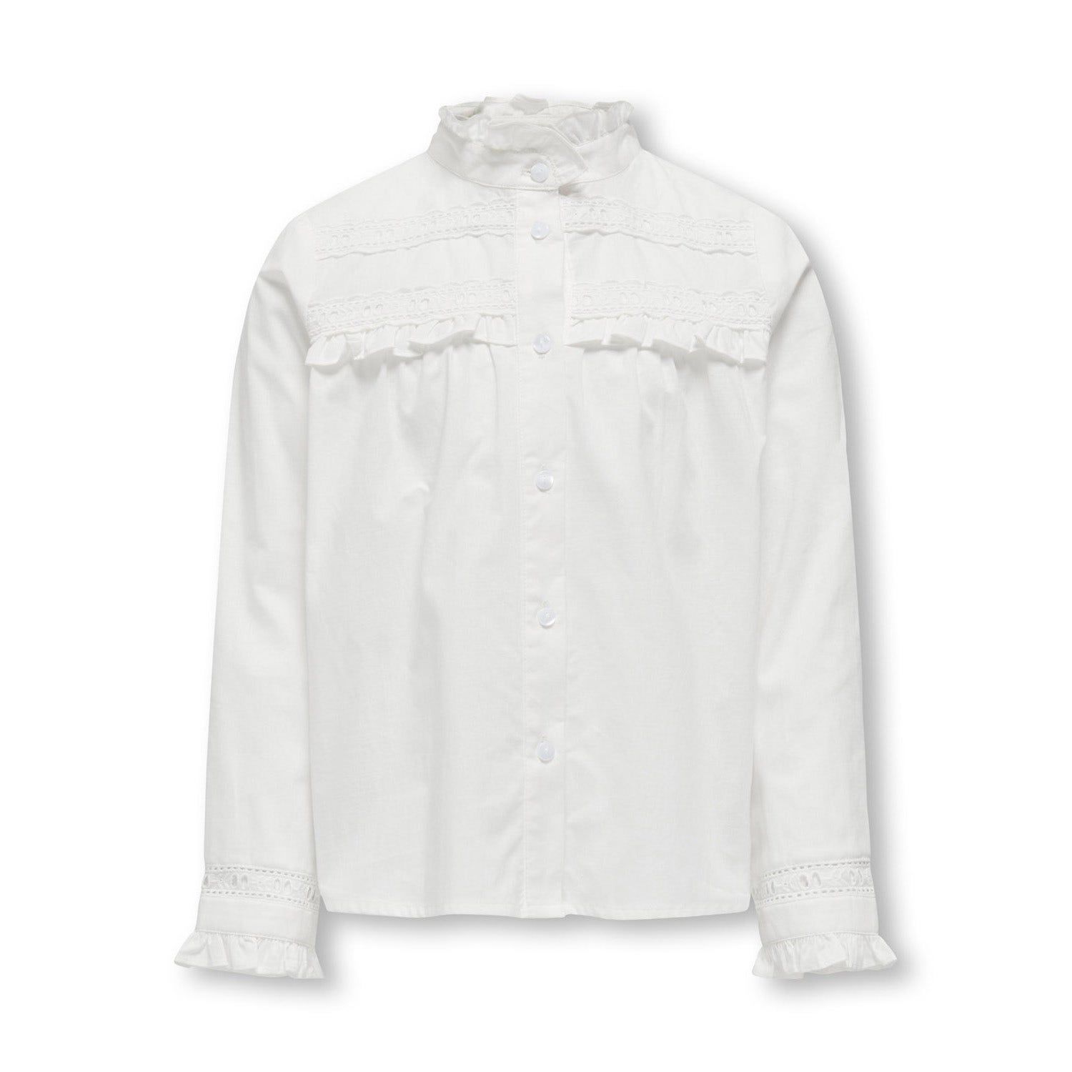 ONLY Kids Lina Frill Lace Shirt