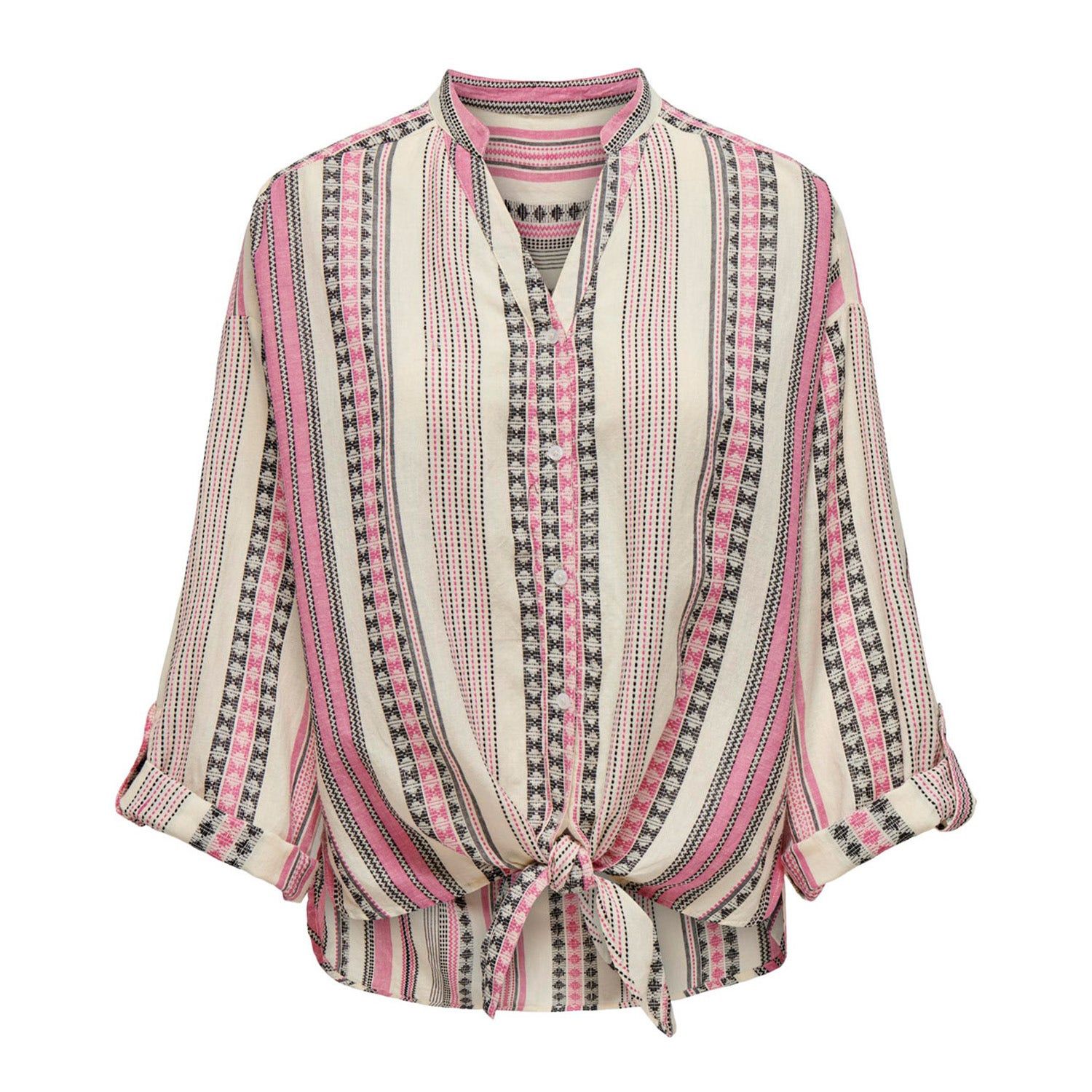 ONLY Louise Long Sleeve Knot Shirt