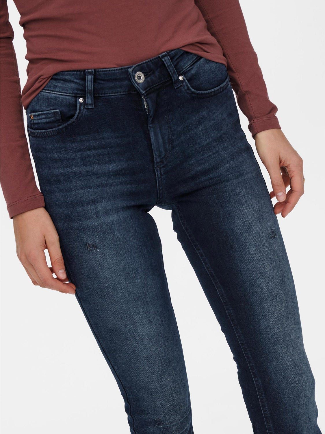 ONLY Blush Mid Flared Denim