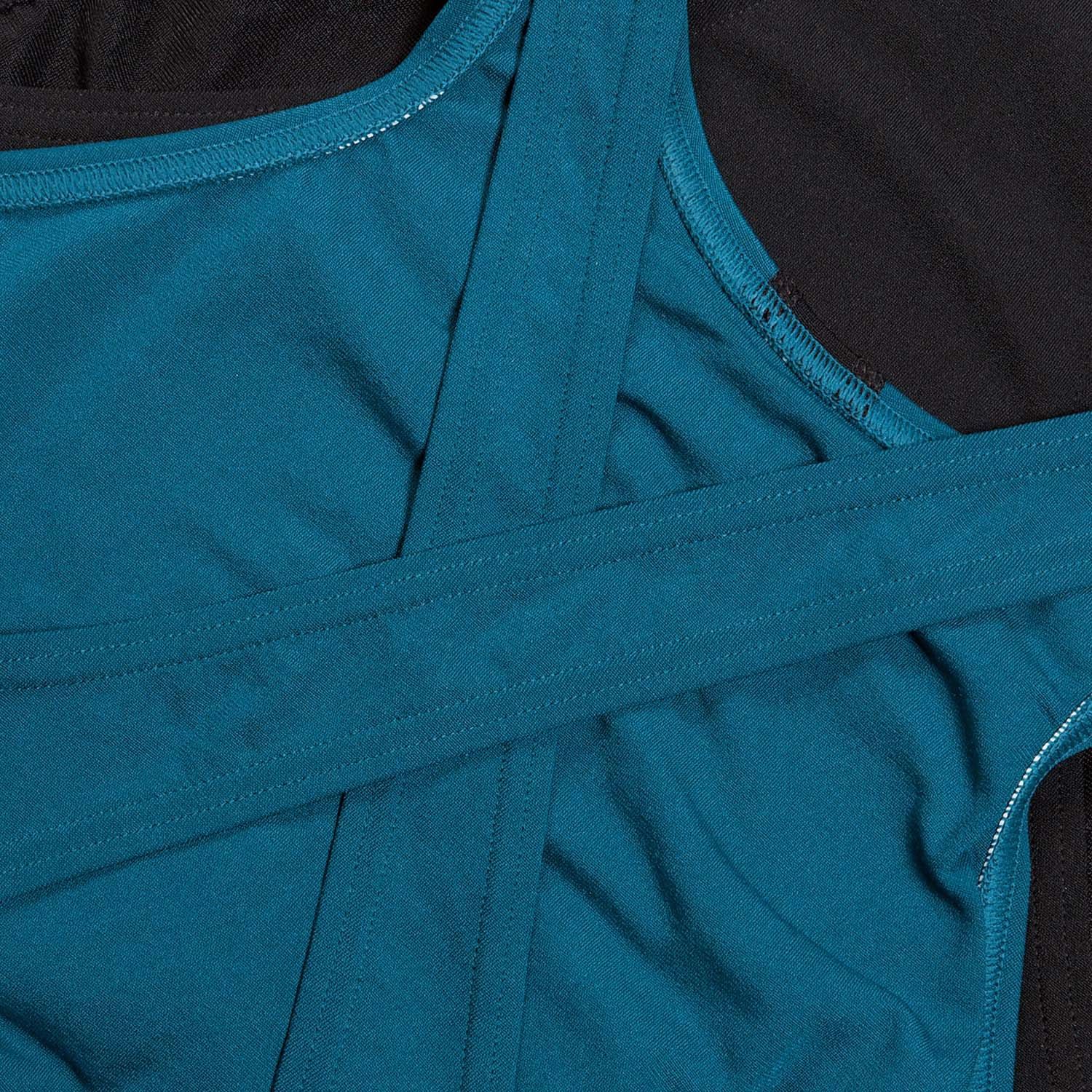 Speedo Eco+ Womens Colourblock Highneck Crossback