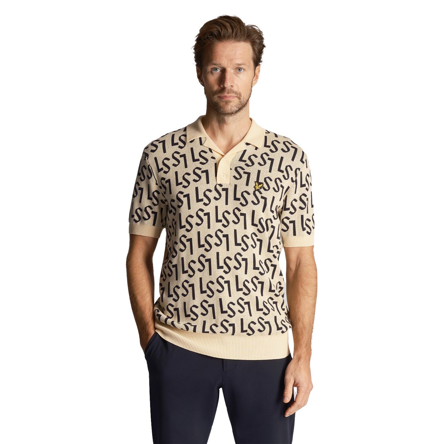Lyle & Scott Golf Monogram Knitted Polo