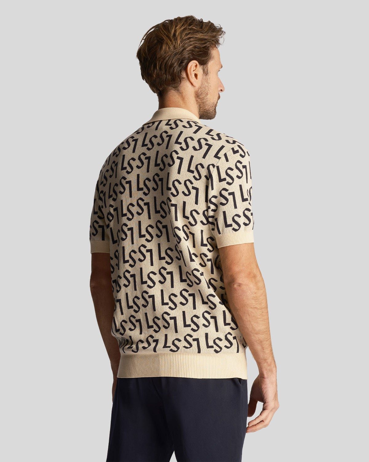 Lyle & Scott Golf Monogram Knitted Polo