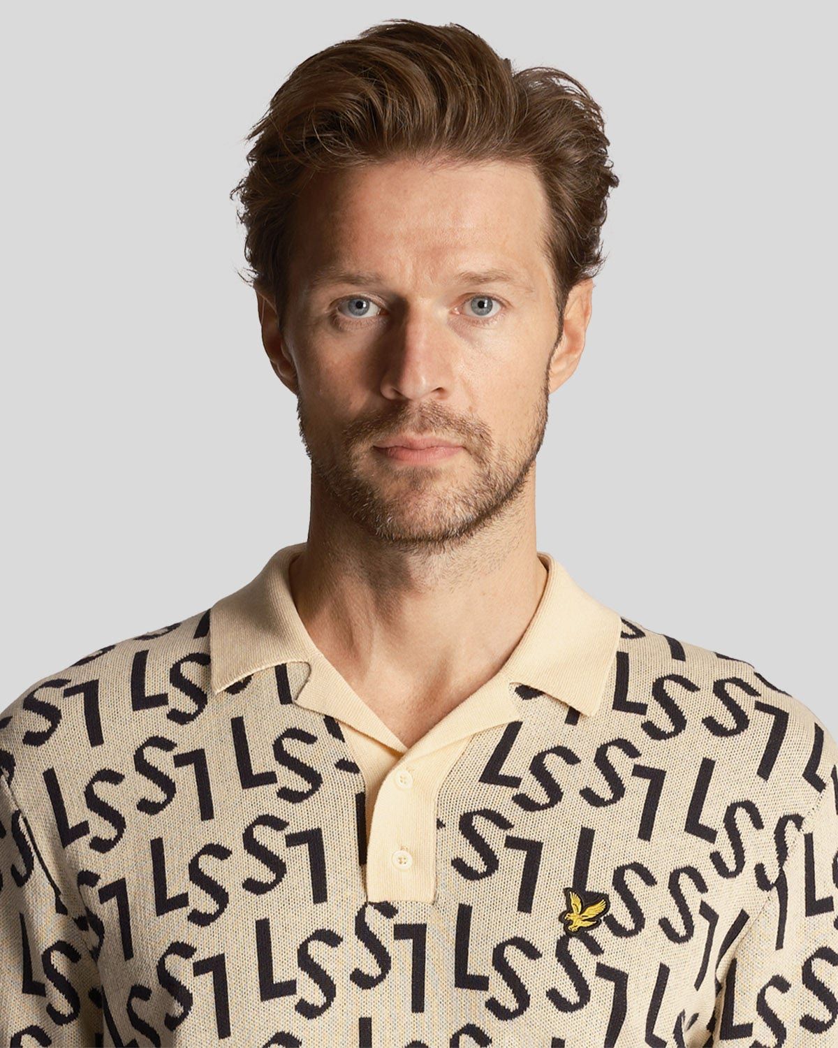 Lyle & Scott Golf Monogram Knitted Polo
