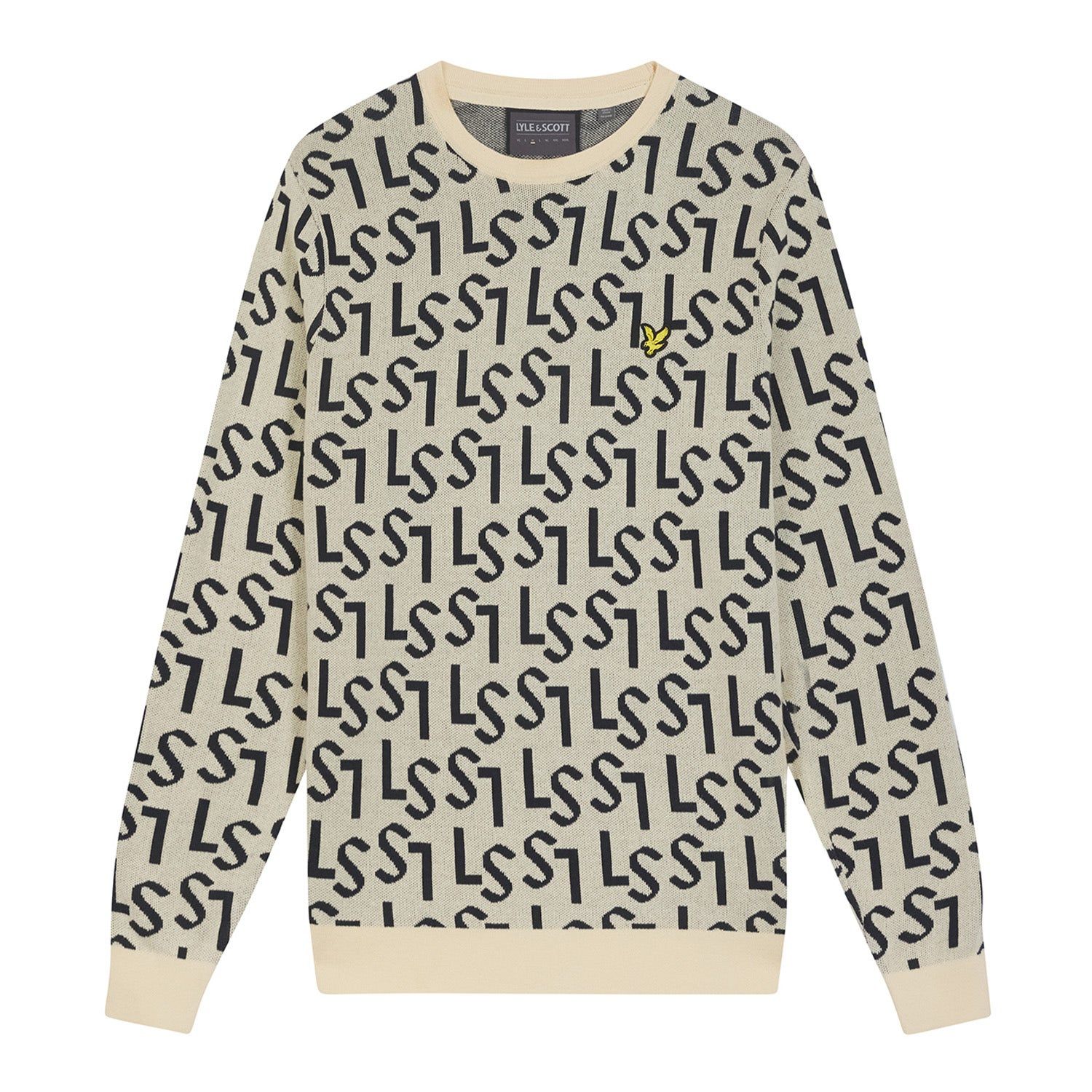 Lyle & Scott Golf Monogram Knitted Crew Neck