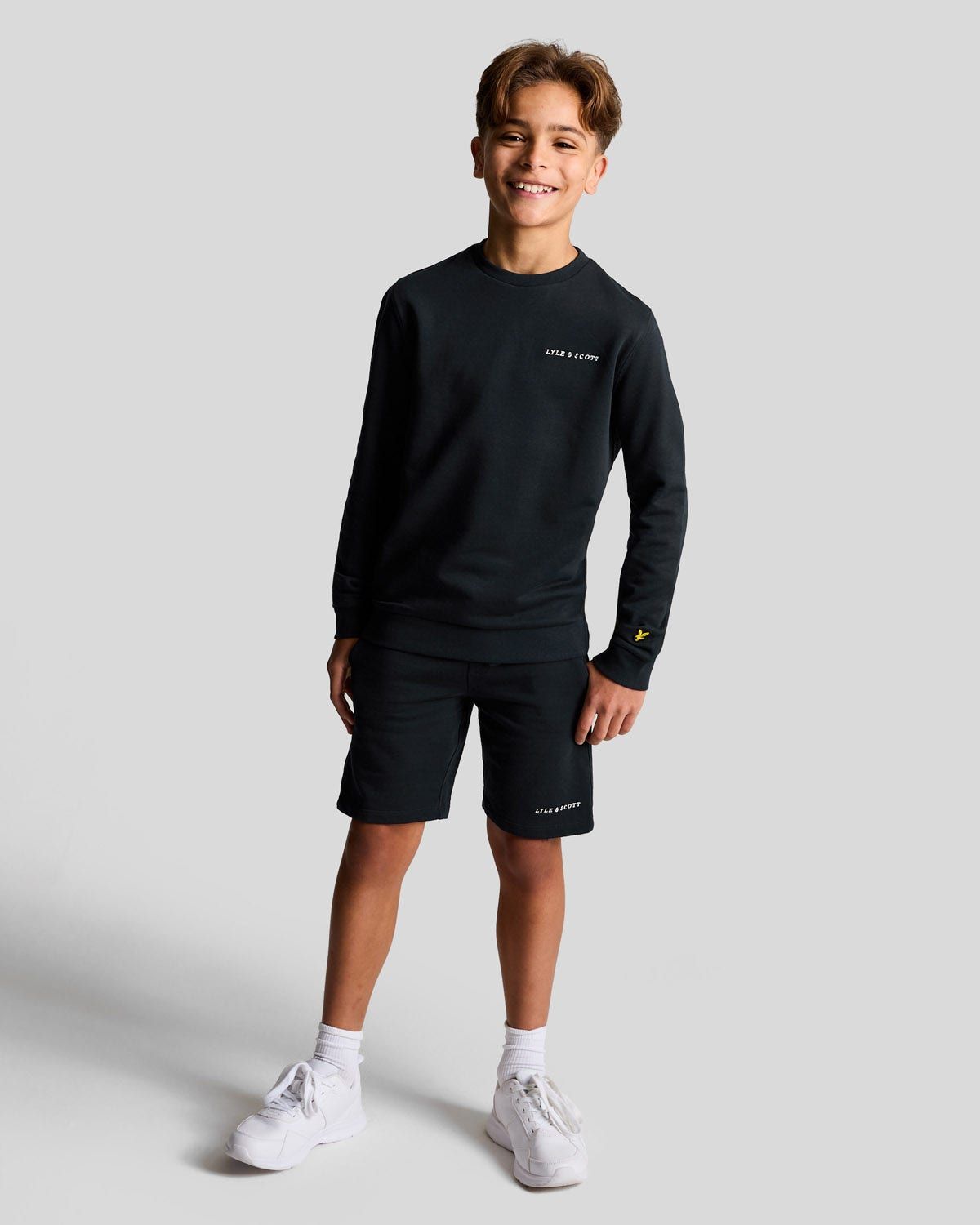 Lyle & Scott Script Crew Neck Sweatshirt Kids