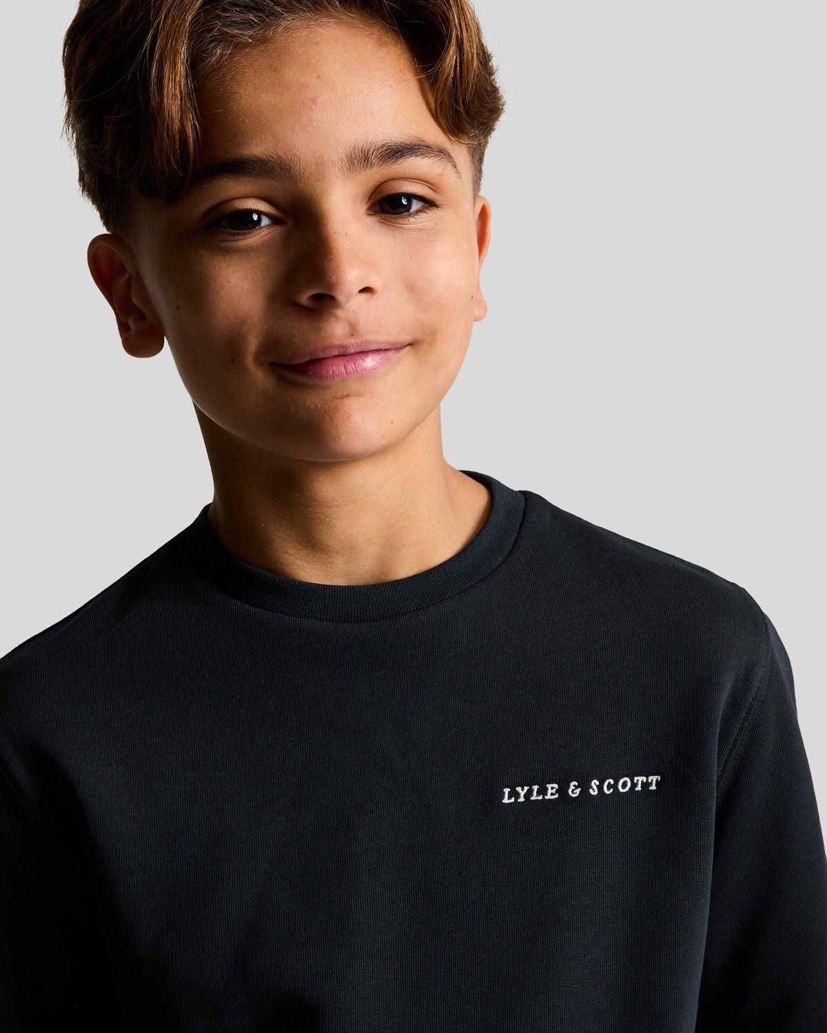 Lyle & Scott Script Crew Neck Sweatshirt Kids