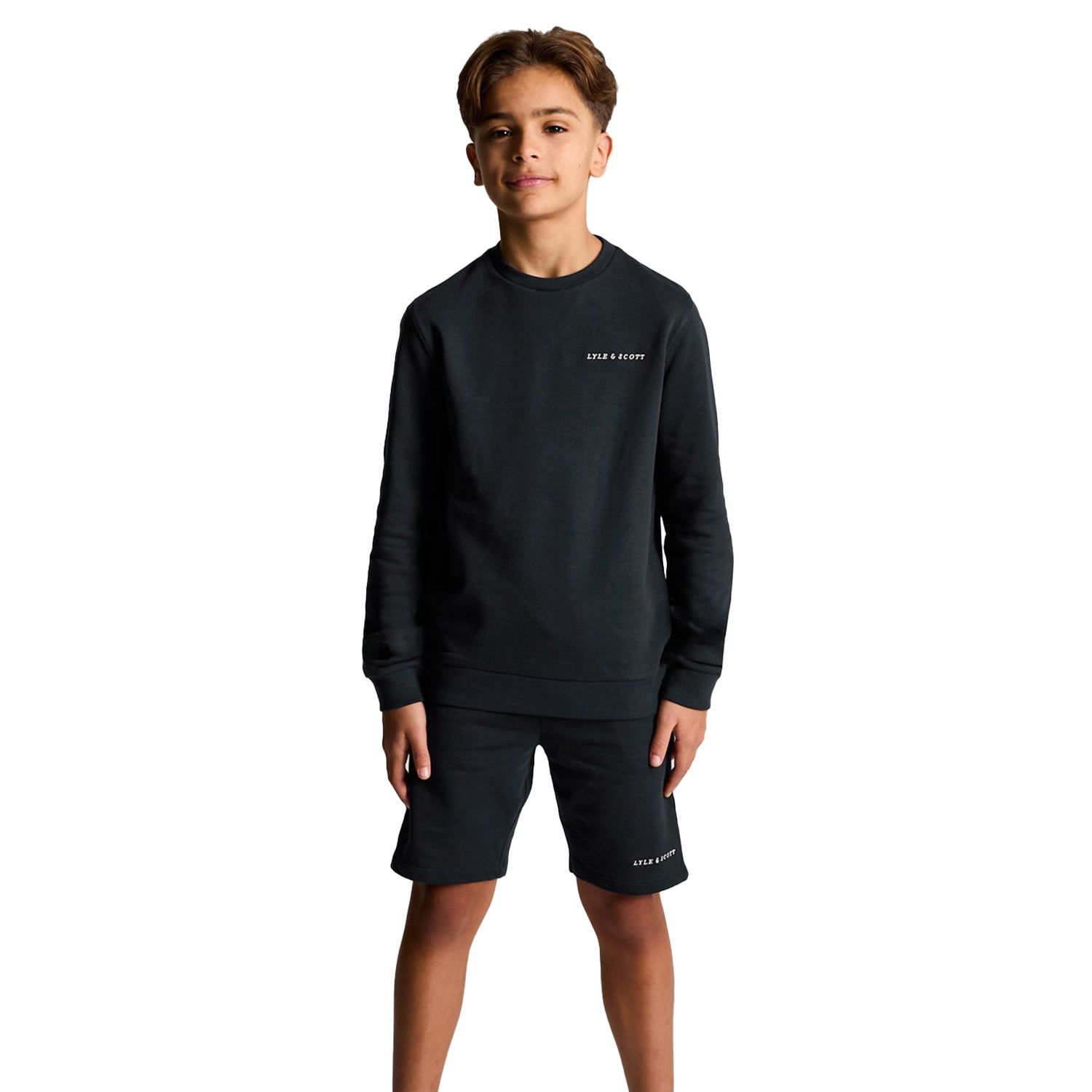 Lyle & Scott Script Embroidered Sweat Short Kids