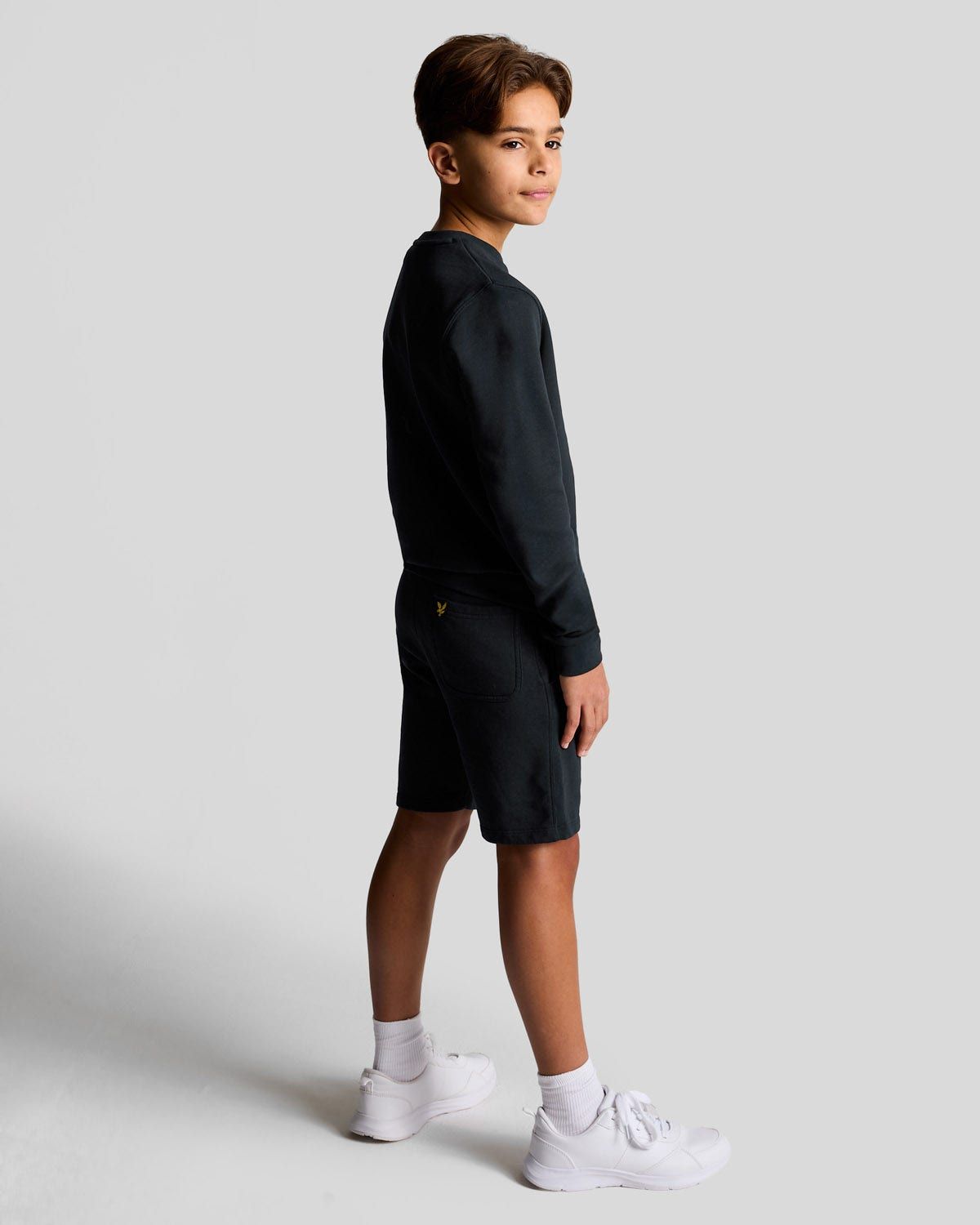 Lyle & Scott Script Embroidered Sweat Short Kids