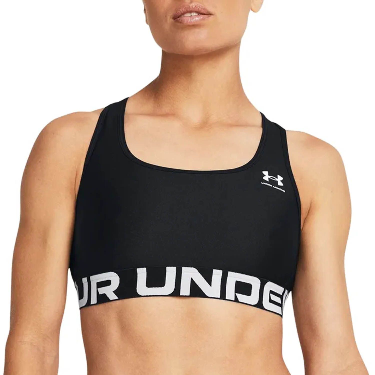 Under Armour HeatGear Mid Branded Sports Bra