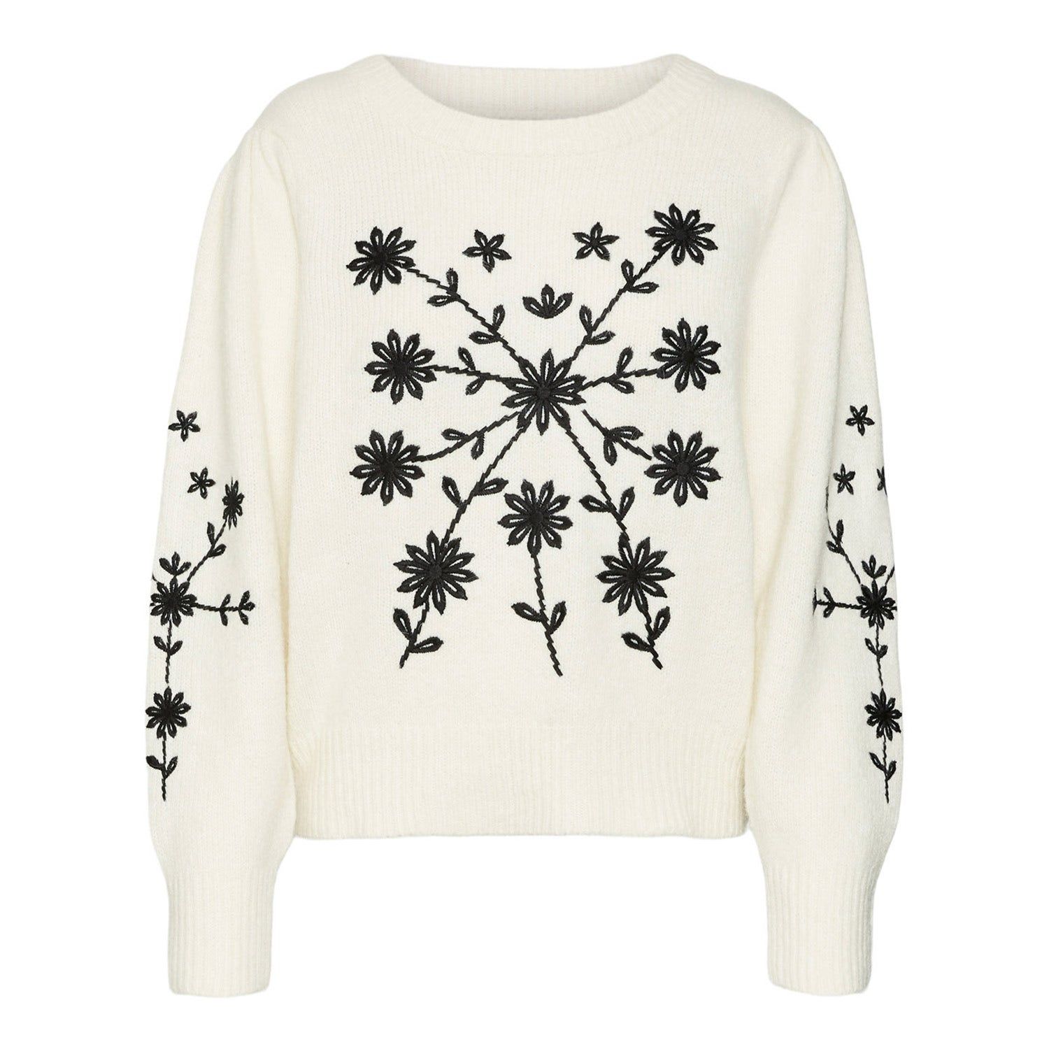 Vero Moda Gaia O-Neck Embroidery Pullover