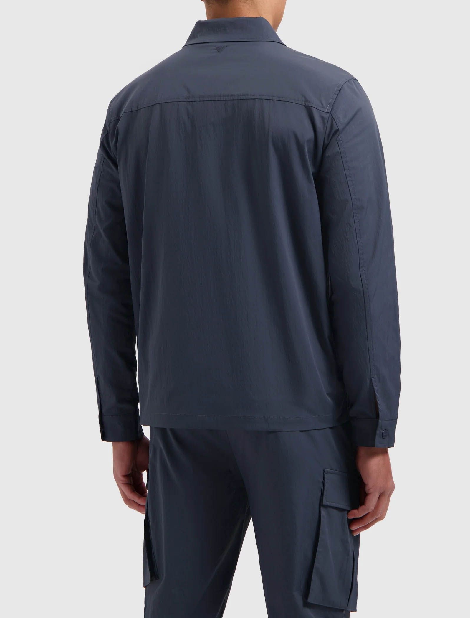 PURE PATH Regular Fit Utility Cargo Overshirt