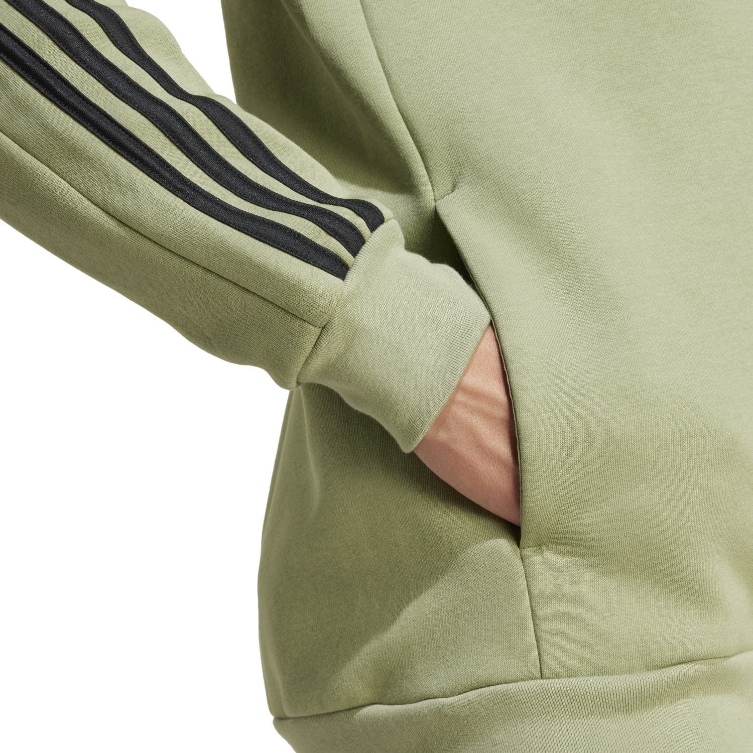 adidas 3-Stripes Fleece Full Zip Hoodie