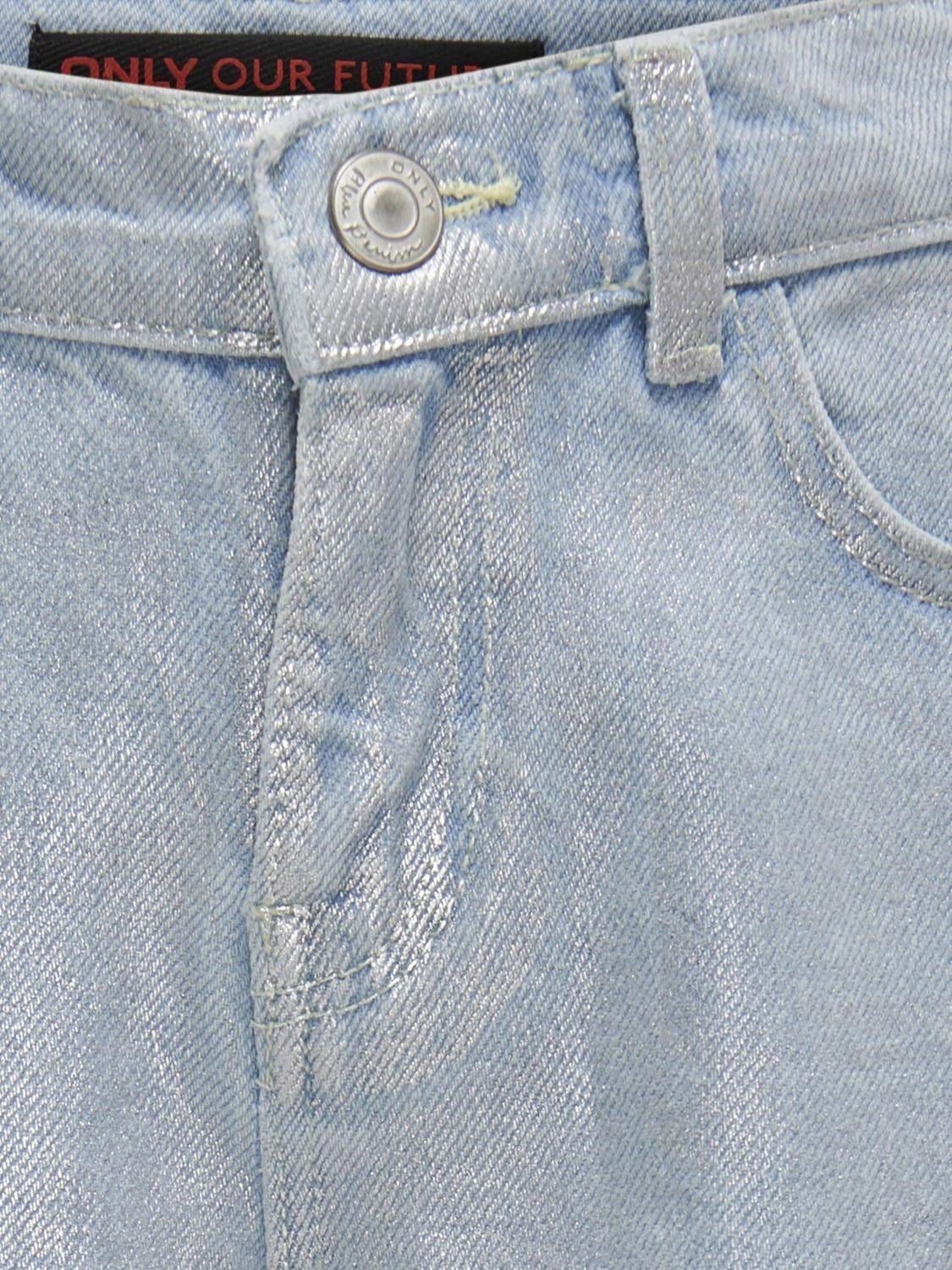 ONLY Kids Wide Silver Denim Jeans