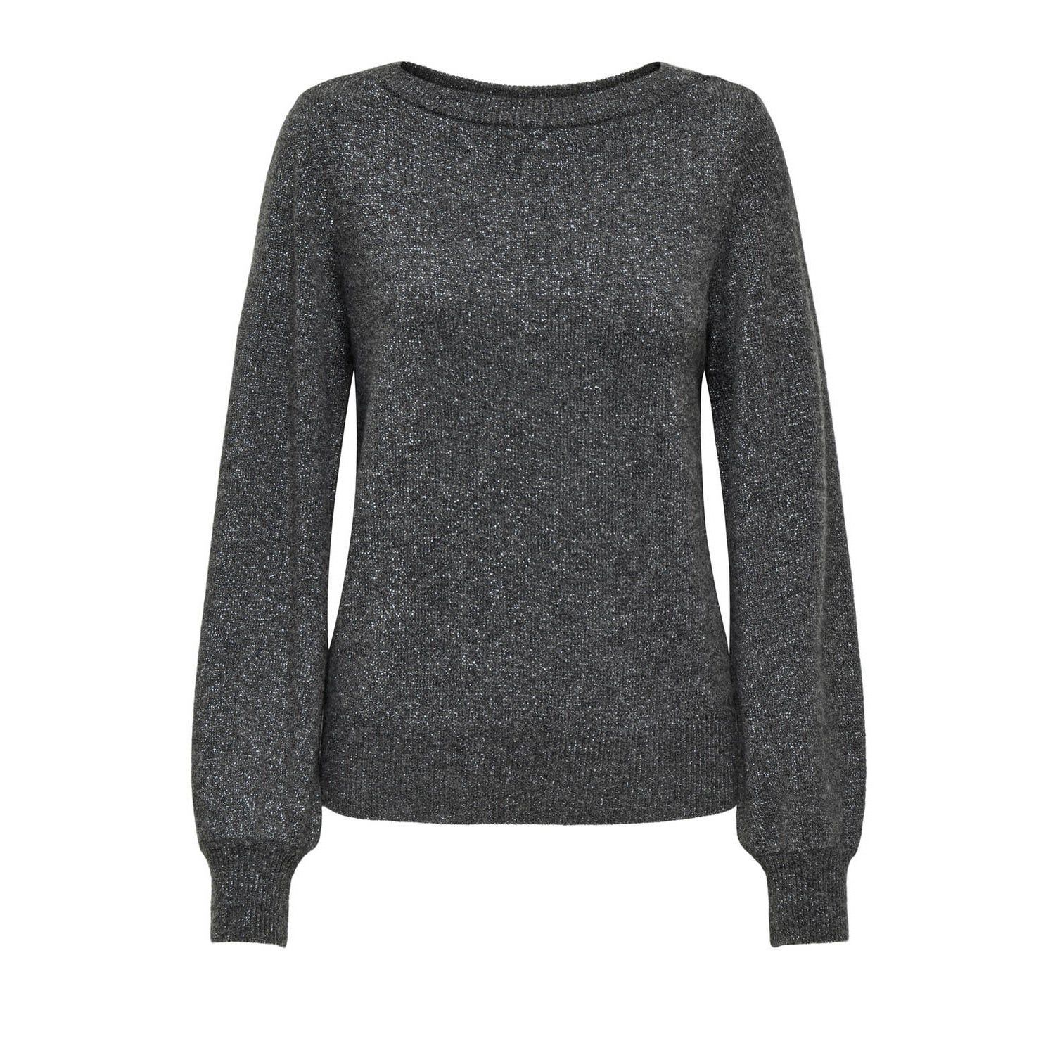 Jacqueline De Yong Rue Glitter Long Sleeve Boat Pullover