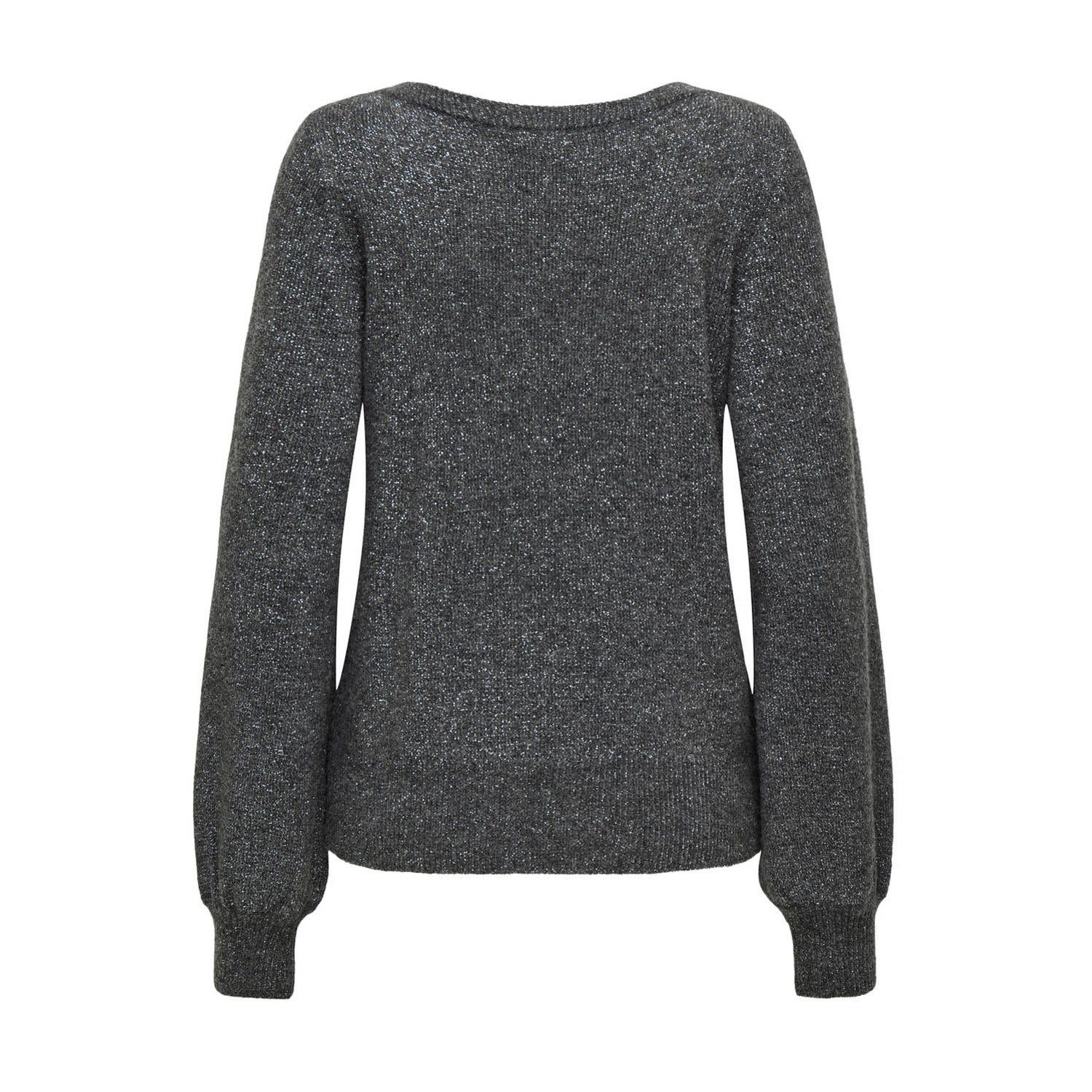 Jacqueline De Yong Rue Glitter Long Sleeve Boat Pullover