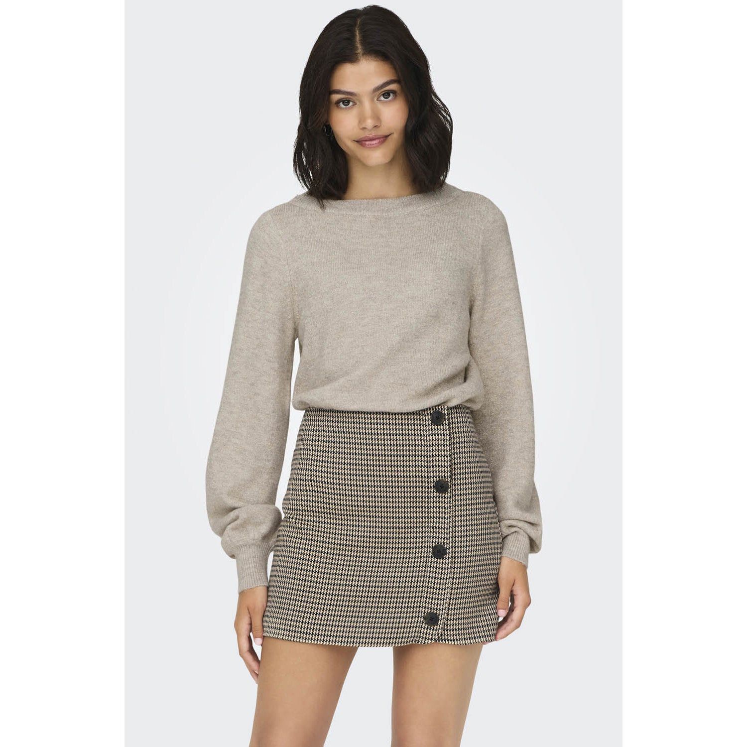 Jacqueline De Yong Rue Glitter Long Sleeve Boat Pullover