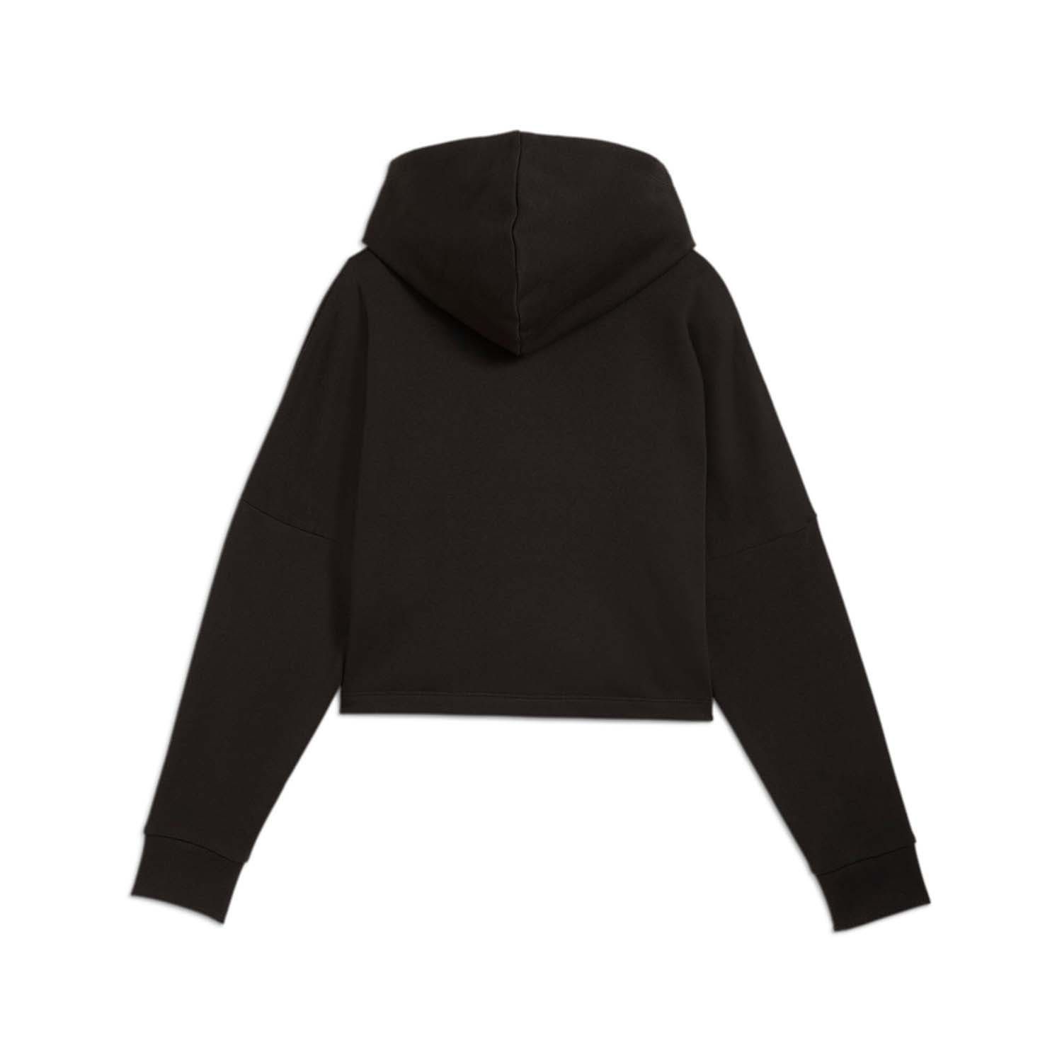 PUMA Essentials Logo Cropped Hoodie Kids