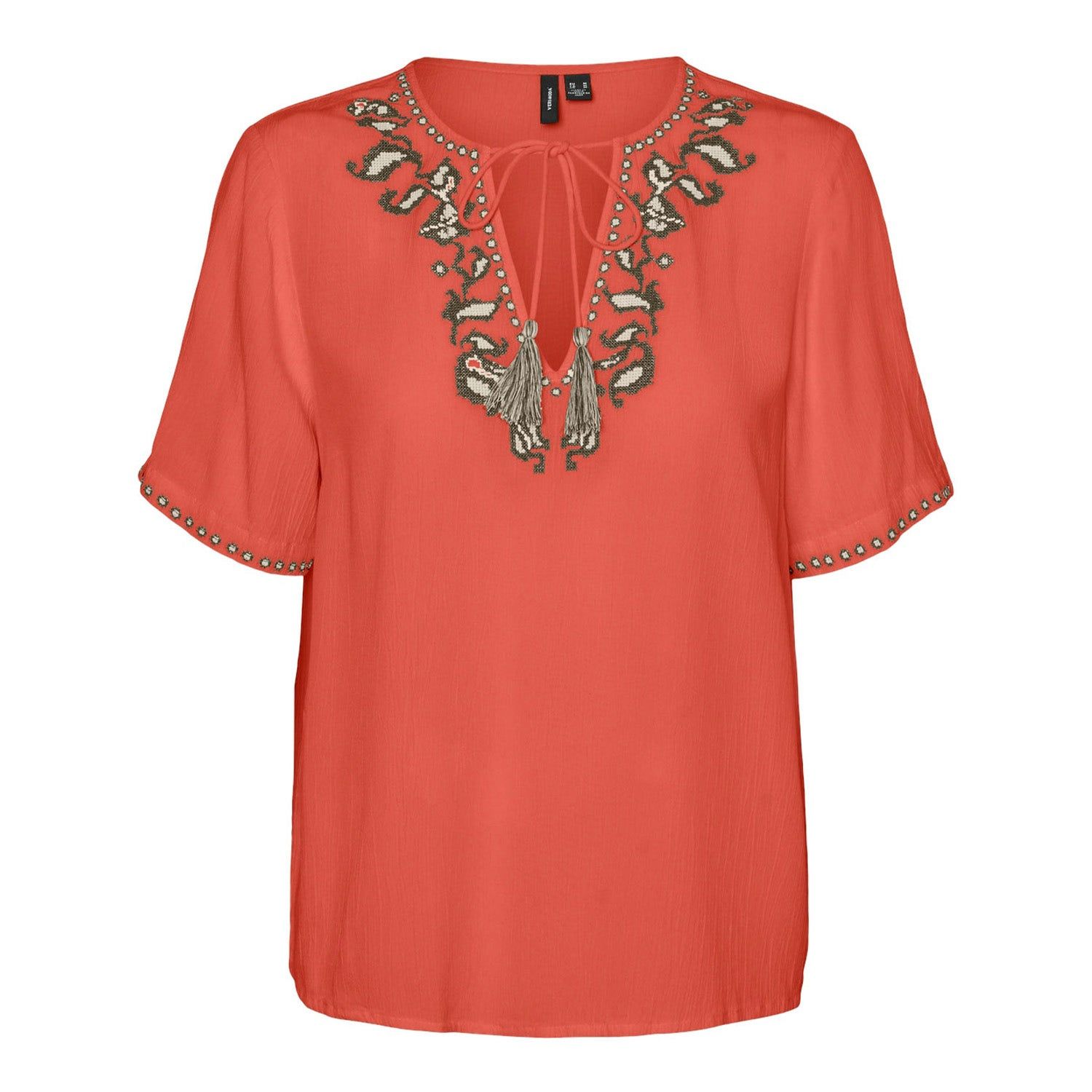 Vero Moda Svella Short Sleeve V-Neck Top