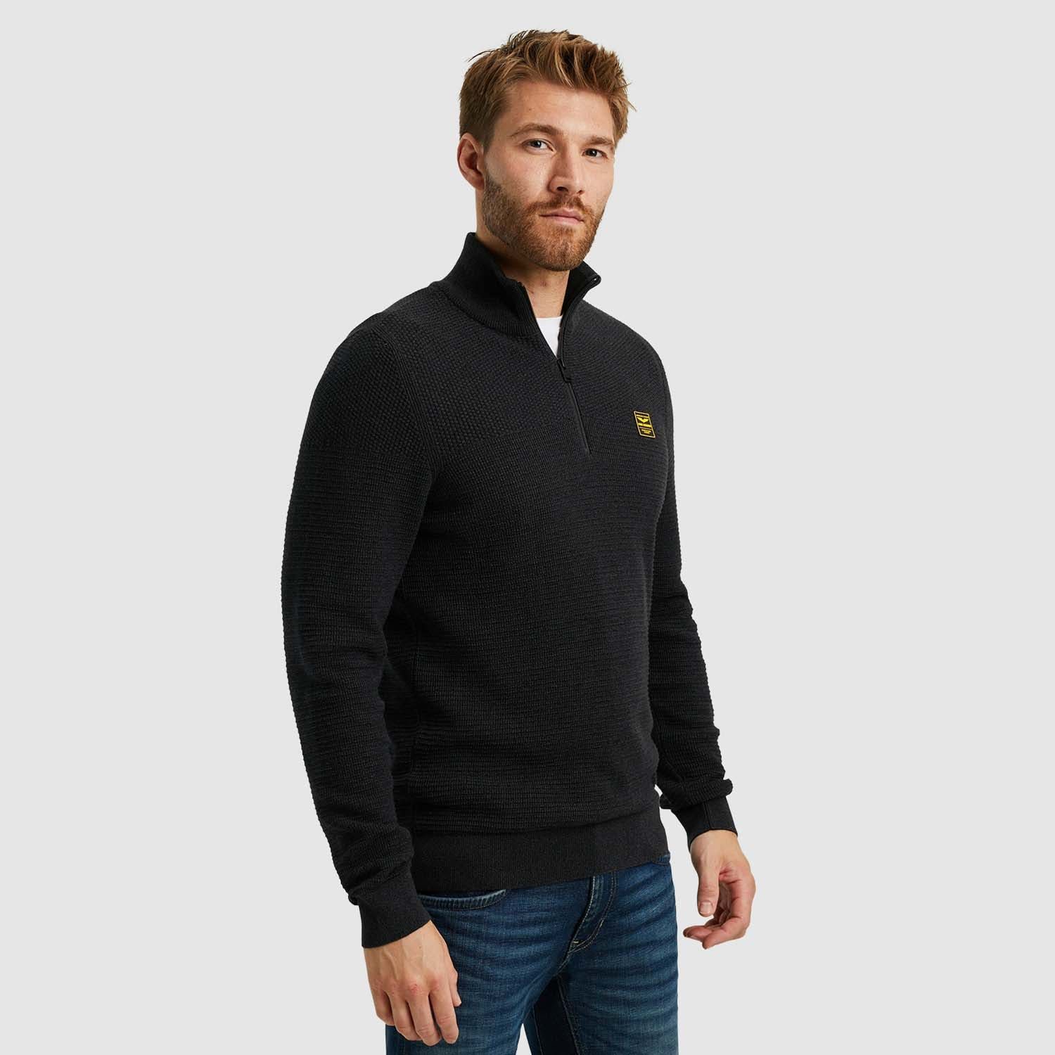 PME Legend Half zip collar cotton mouline