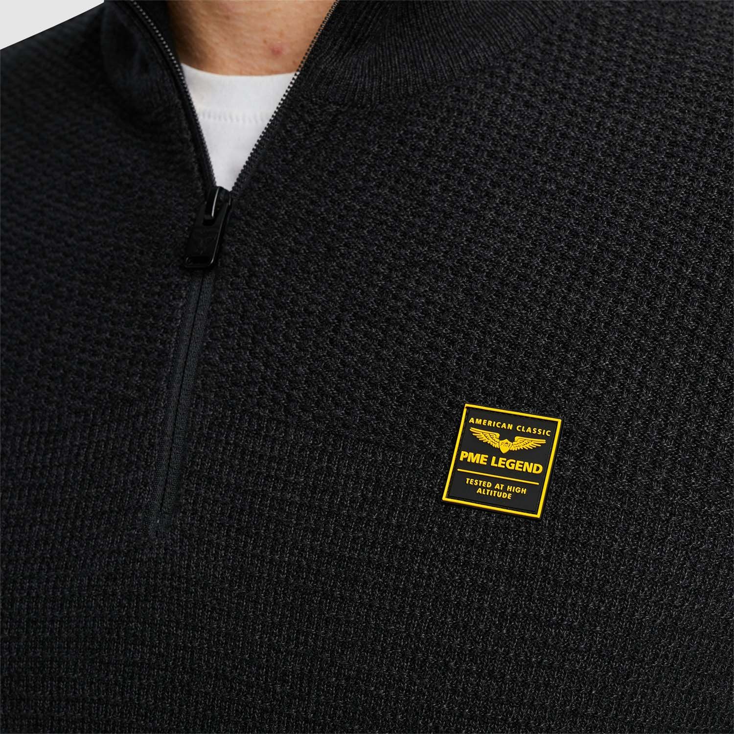 PME Legend Half zip collar cotton mouline