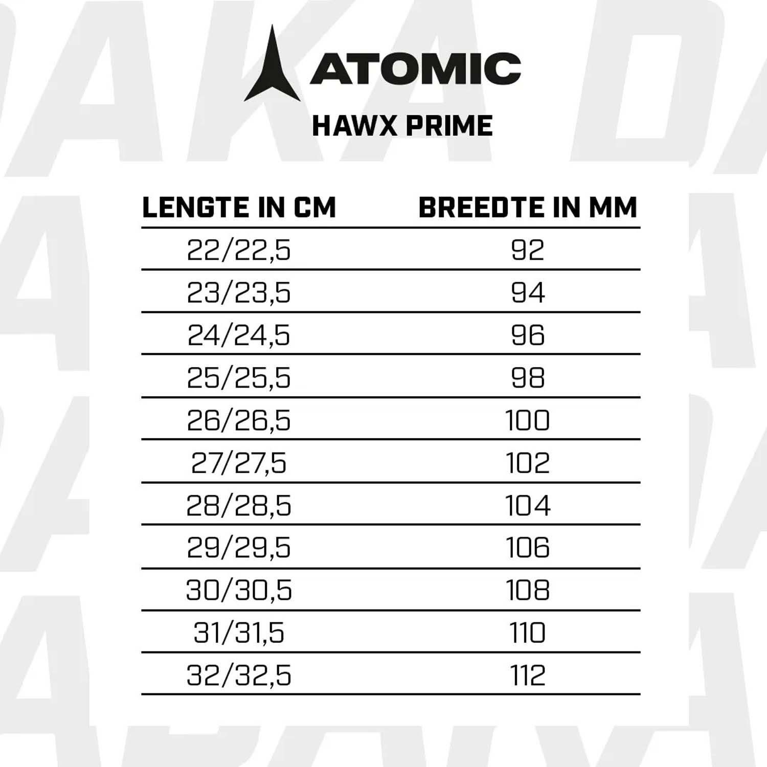 Atomic Hawx Prime Pro 95 BOA W GW
