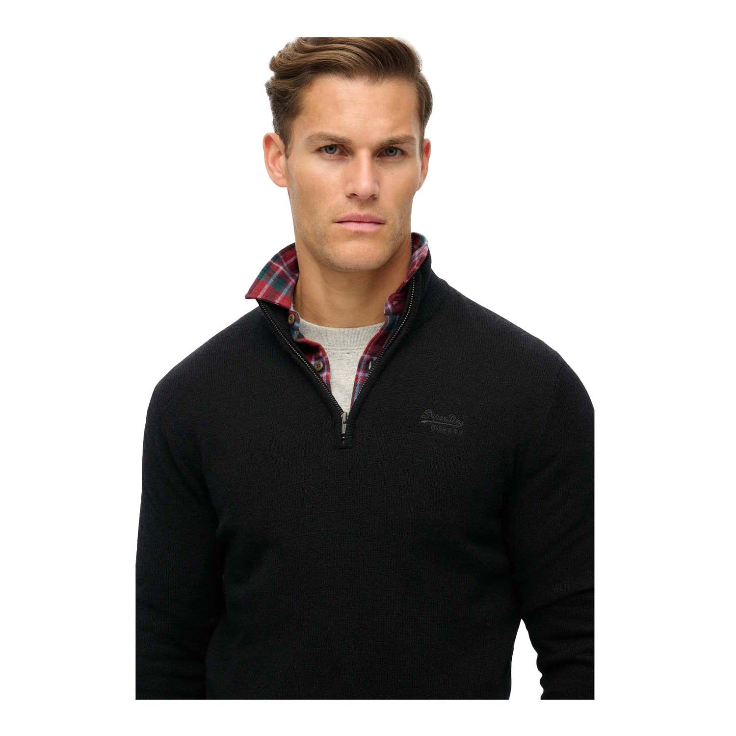 Superdry Essential Emb Knit Half Zip