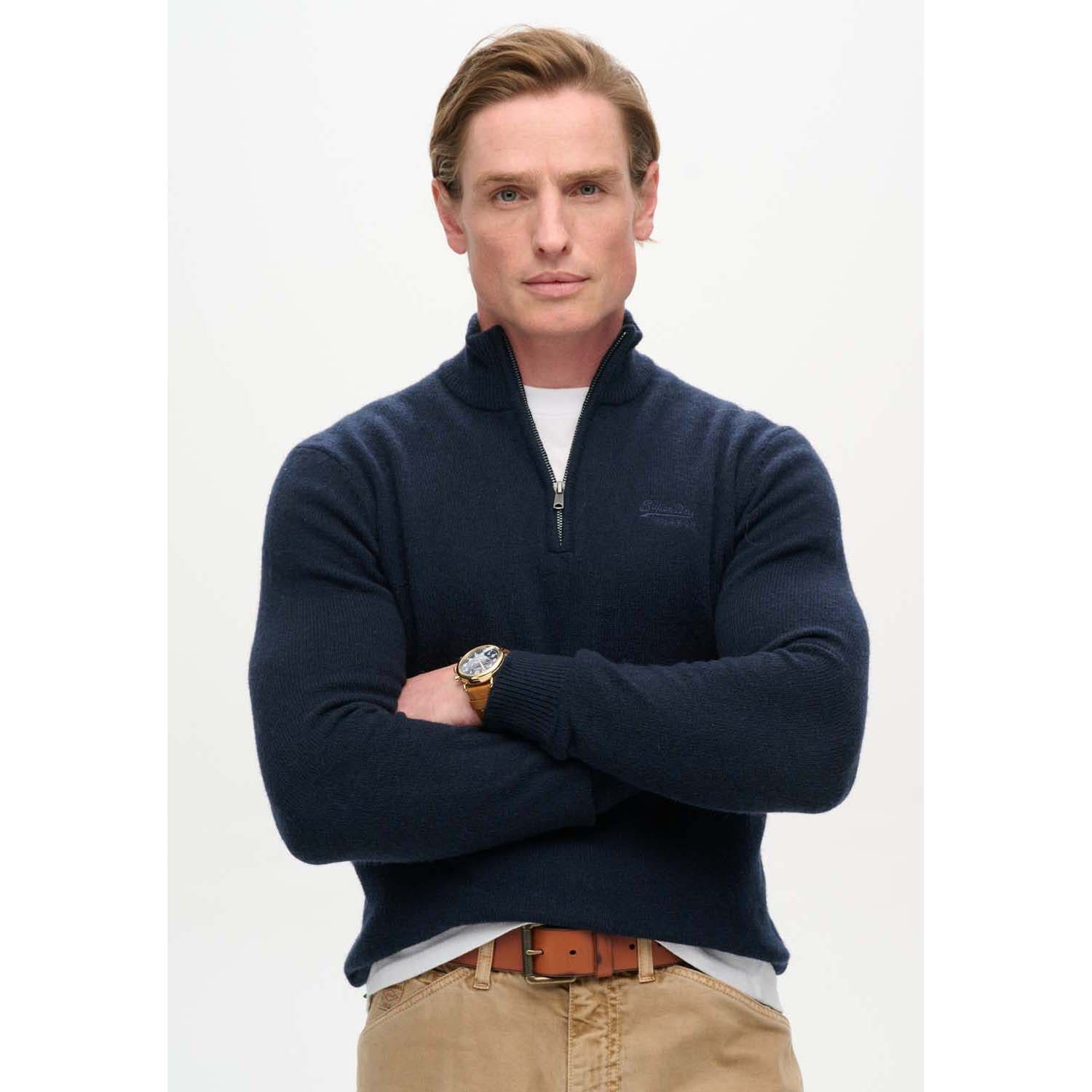 Superdry Essential Emb Knit Half Zip
