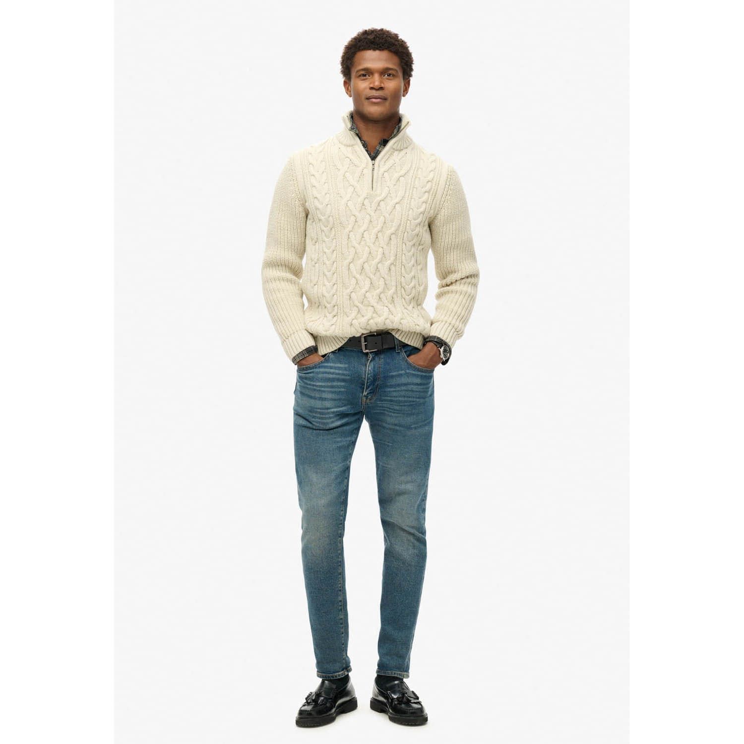 Superdry Jacob Cable Knit Half Zip