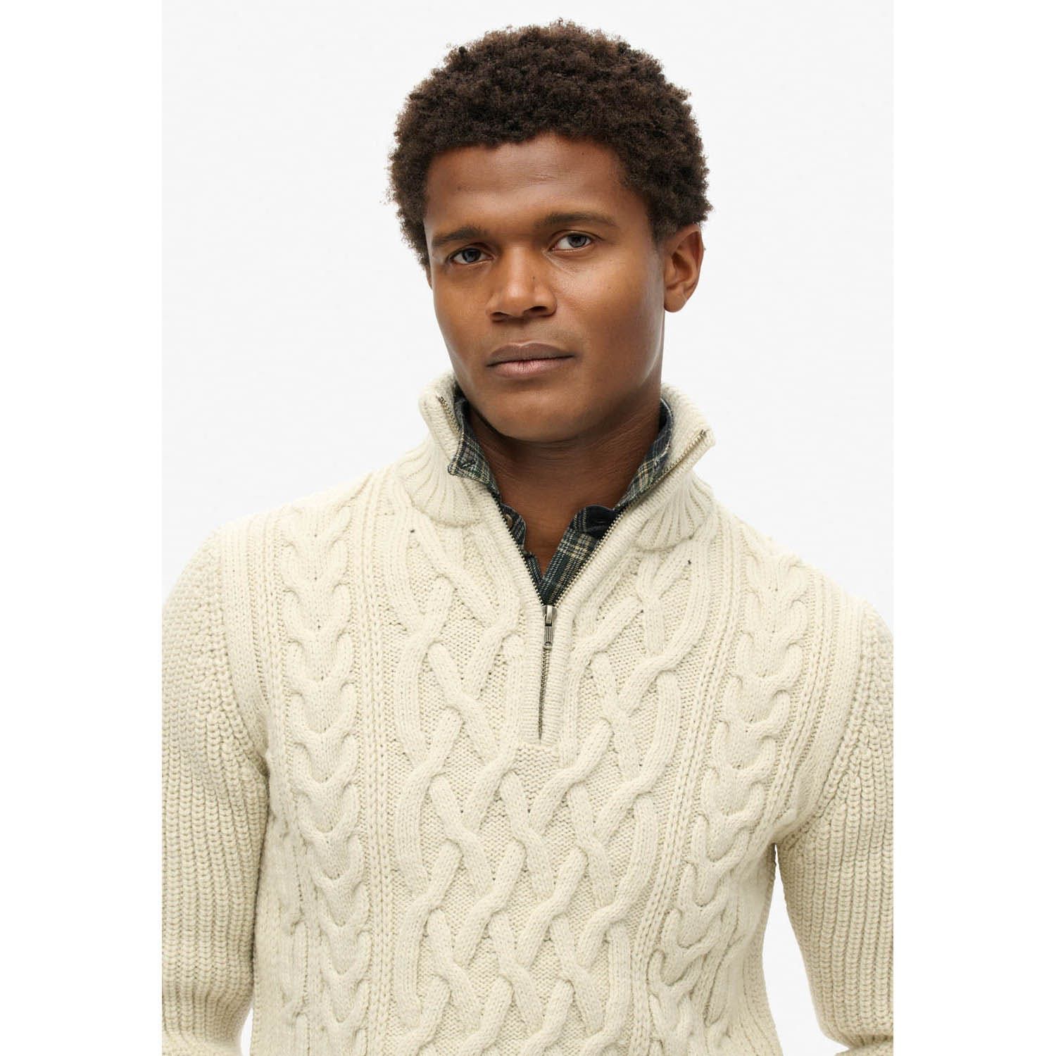 Superdry Jacob Cable Knit Half Zip