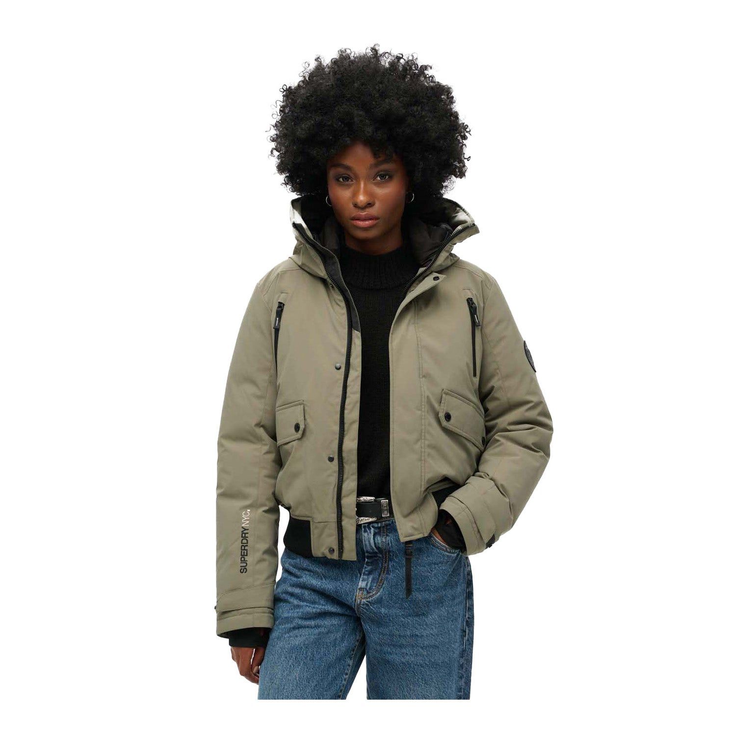Superdry City Padded Bomber Jacket Dames