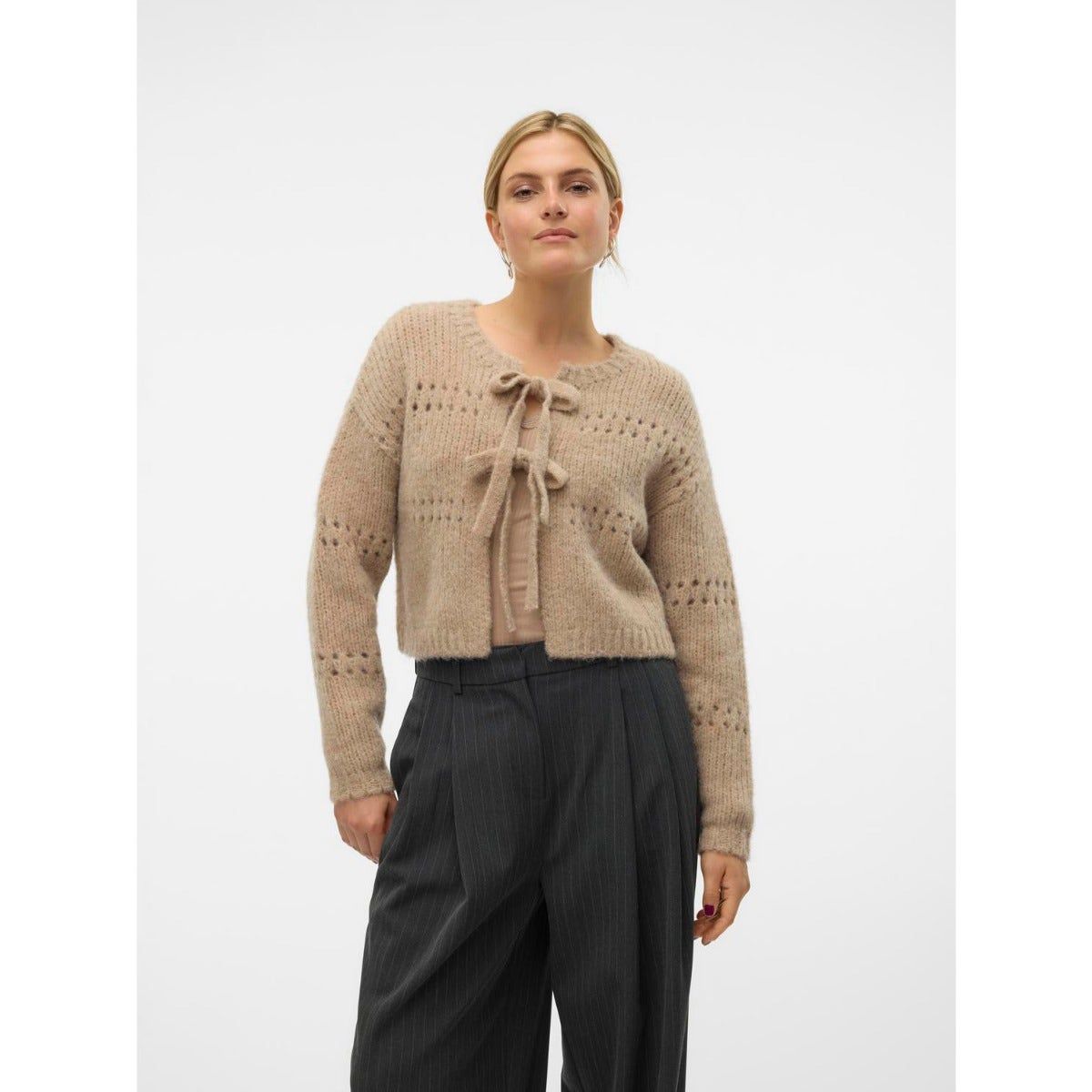 Vero Moda Adelina Long Sleeve Short Two Way Cardigan