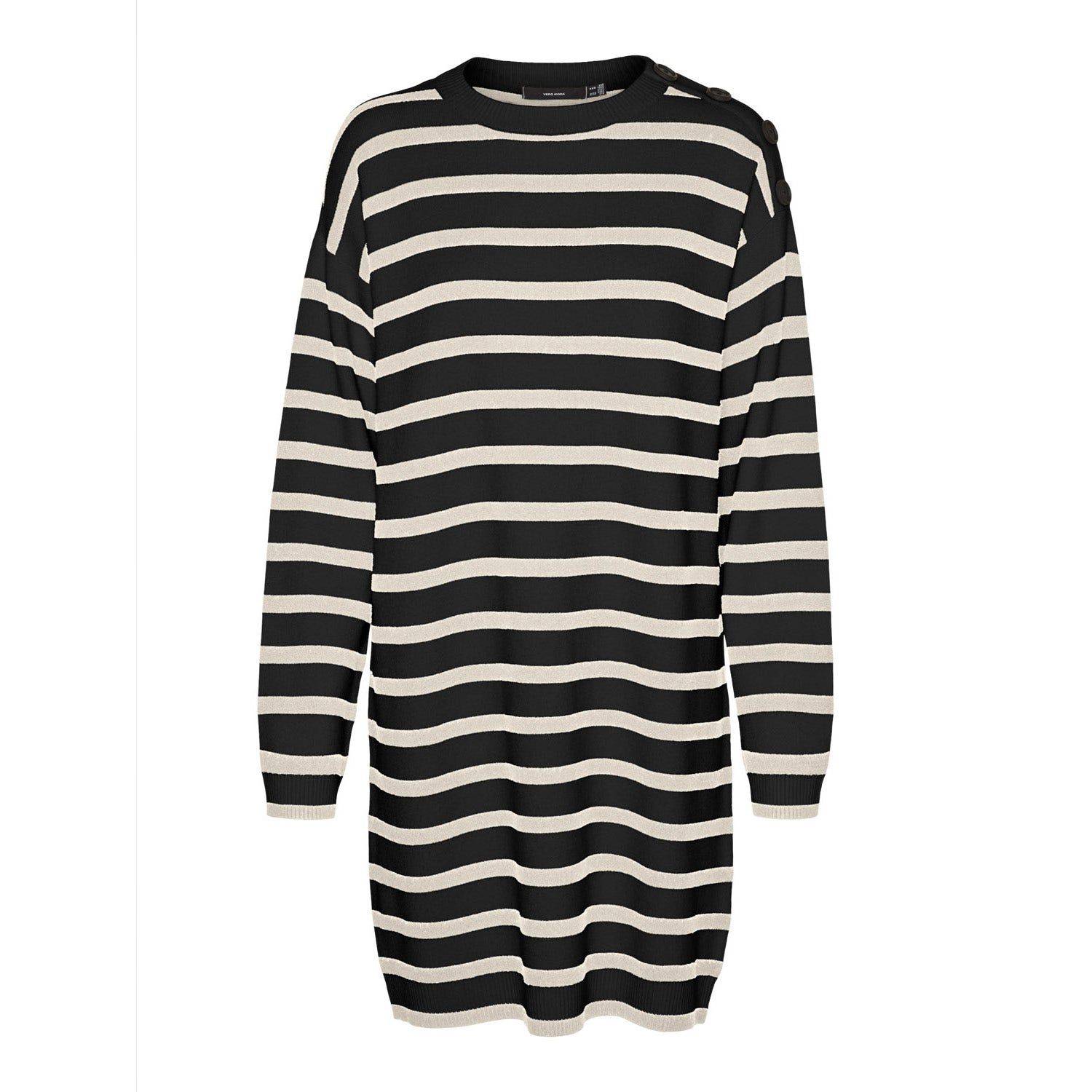 Vero Moda Saba Long Sleeve O-Neck Button Dress