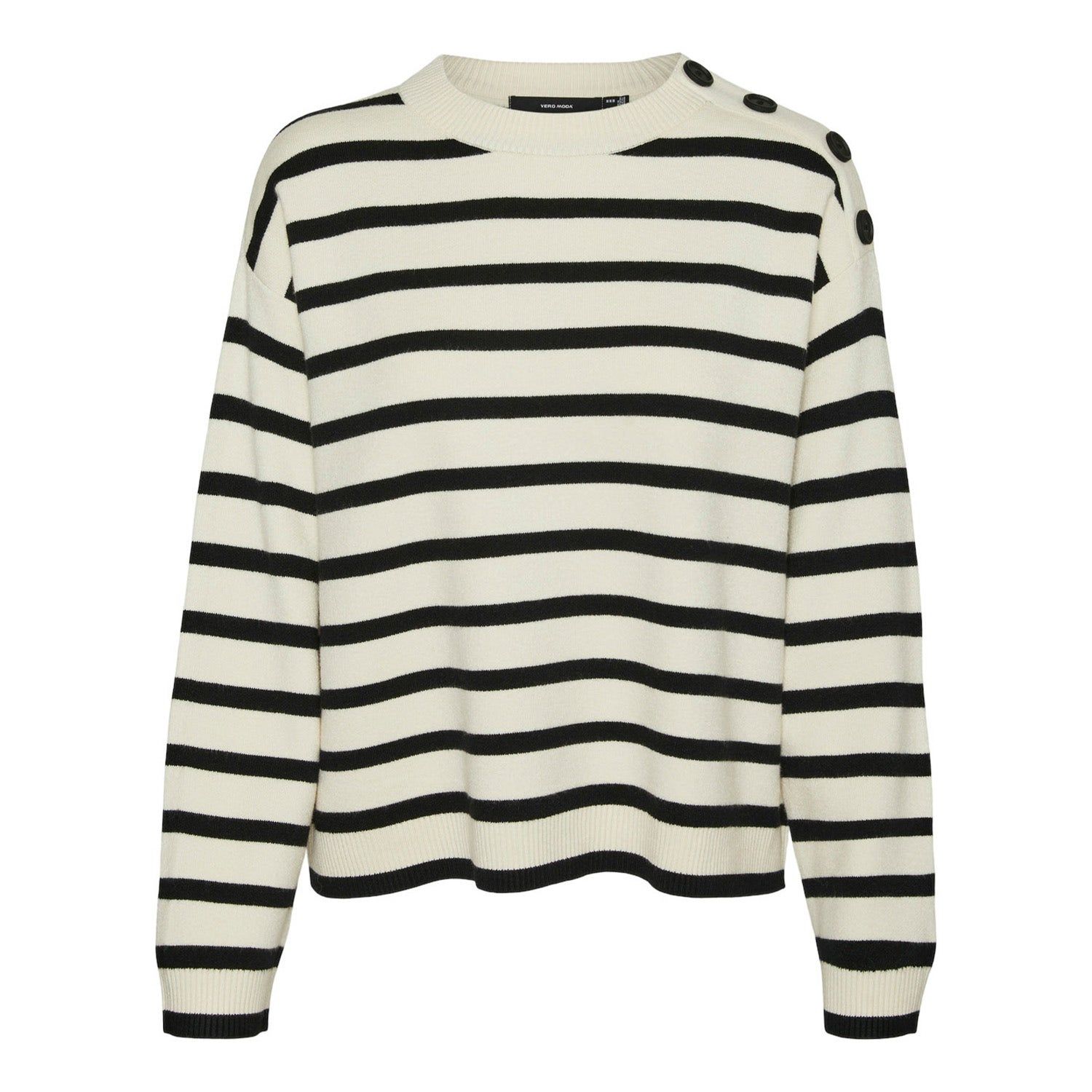Vero Moda Saba Long Sleeve O-Neck Button Pullover