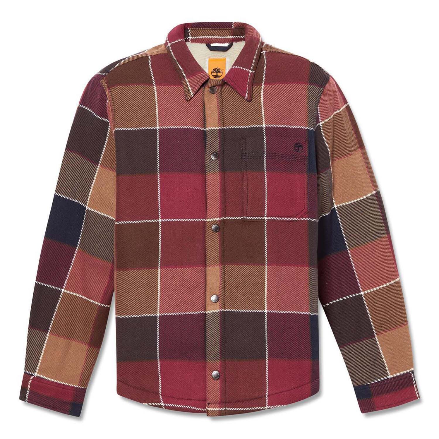 Timberland Sherpa Lined Plaid Overshirt