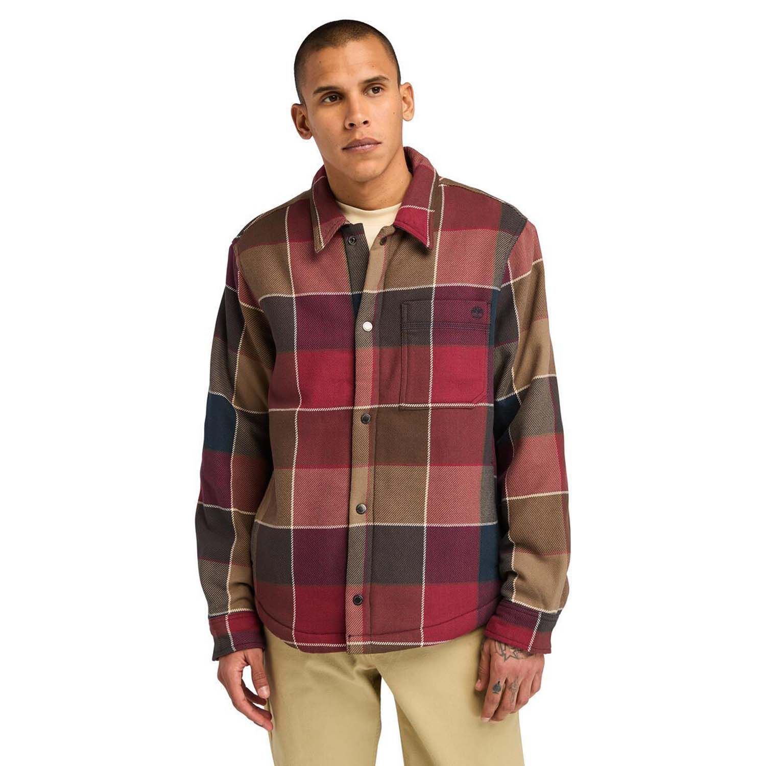 Timberland Sherpa Lined Plaid Overshirt