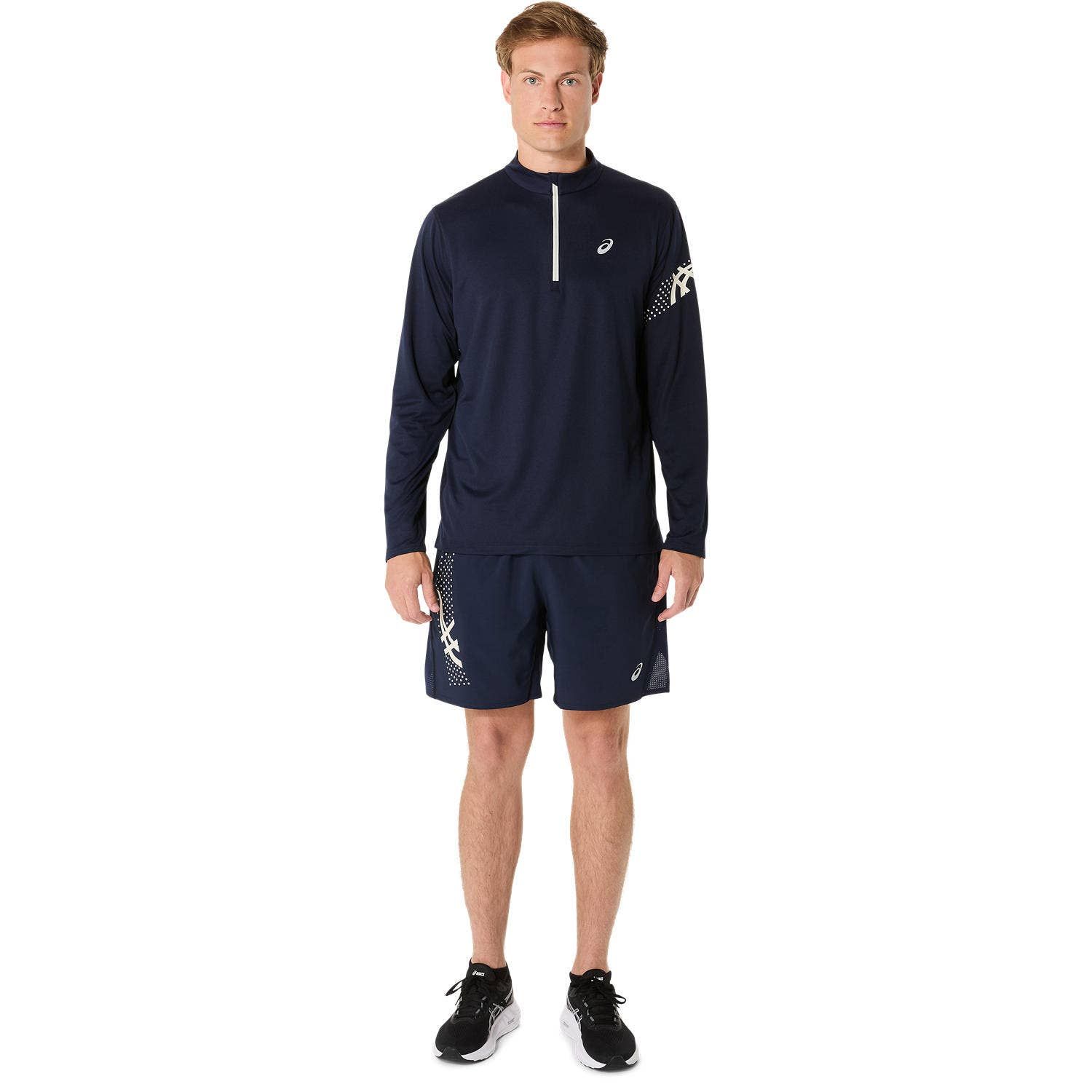 ASICS Icon 1/2 Long Sleeve Zip-top Heren