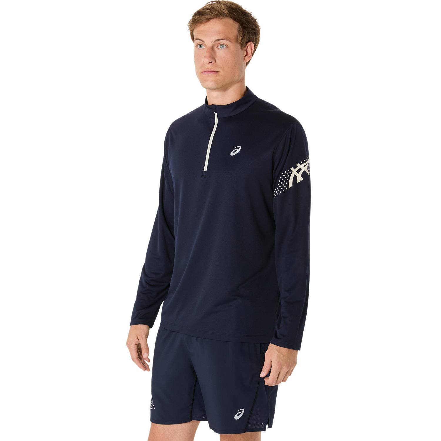 ASICS Icon 1/2 Long Sleeve Zip-top Heren
