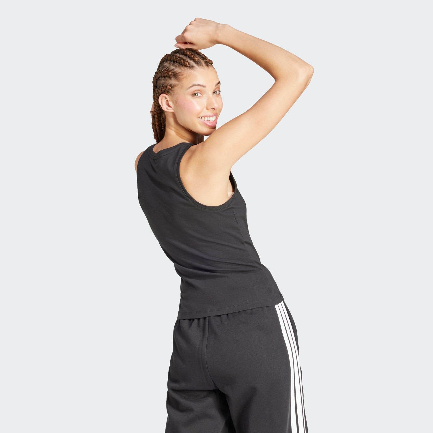 adidas Essentials Linear Slim Cotton Tanktop