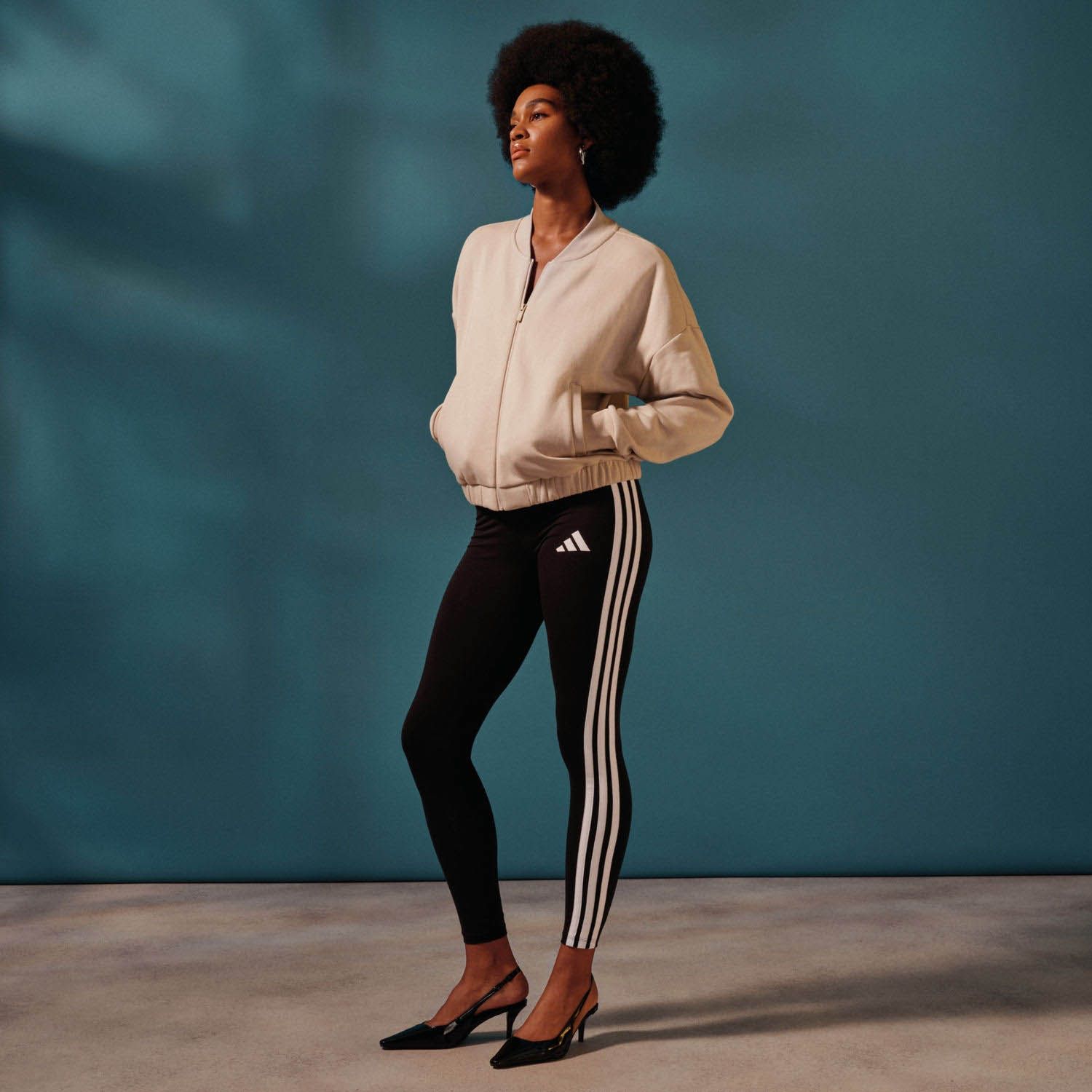 adidas Essentials 3-Stripes Cotton Leggings