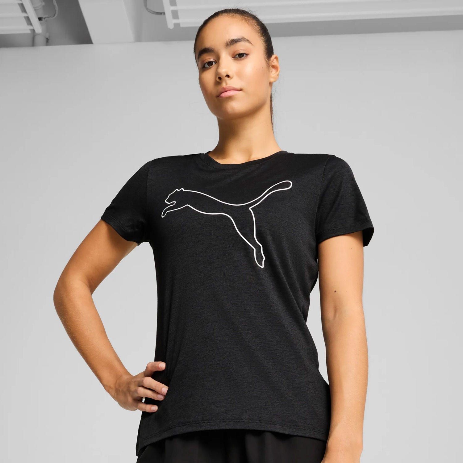 PUMA Essential Heather Logo Tee Dames