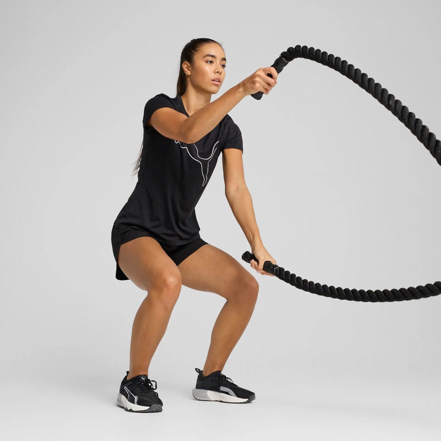 PUMA Essential Heather Logo Tee Dames