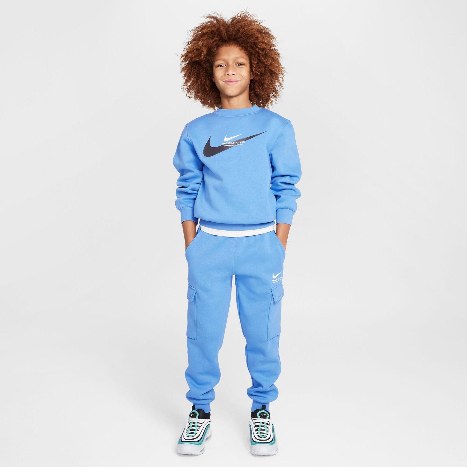 Nike Big Kids Fleece Crew-Neck Sweatshirt