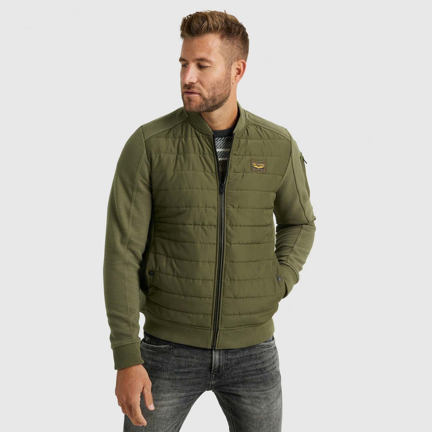 PME Legend Zip Jacket Ottoman Mixed Padded