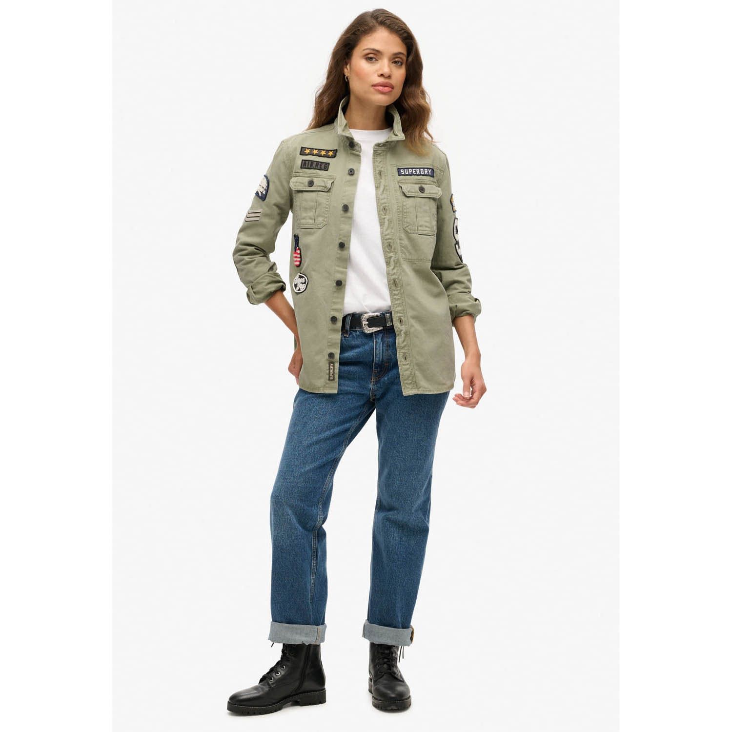 Superdry Scoutshirt met lange mouwen