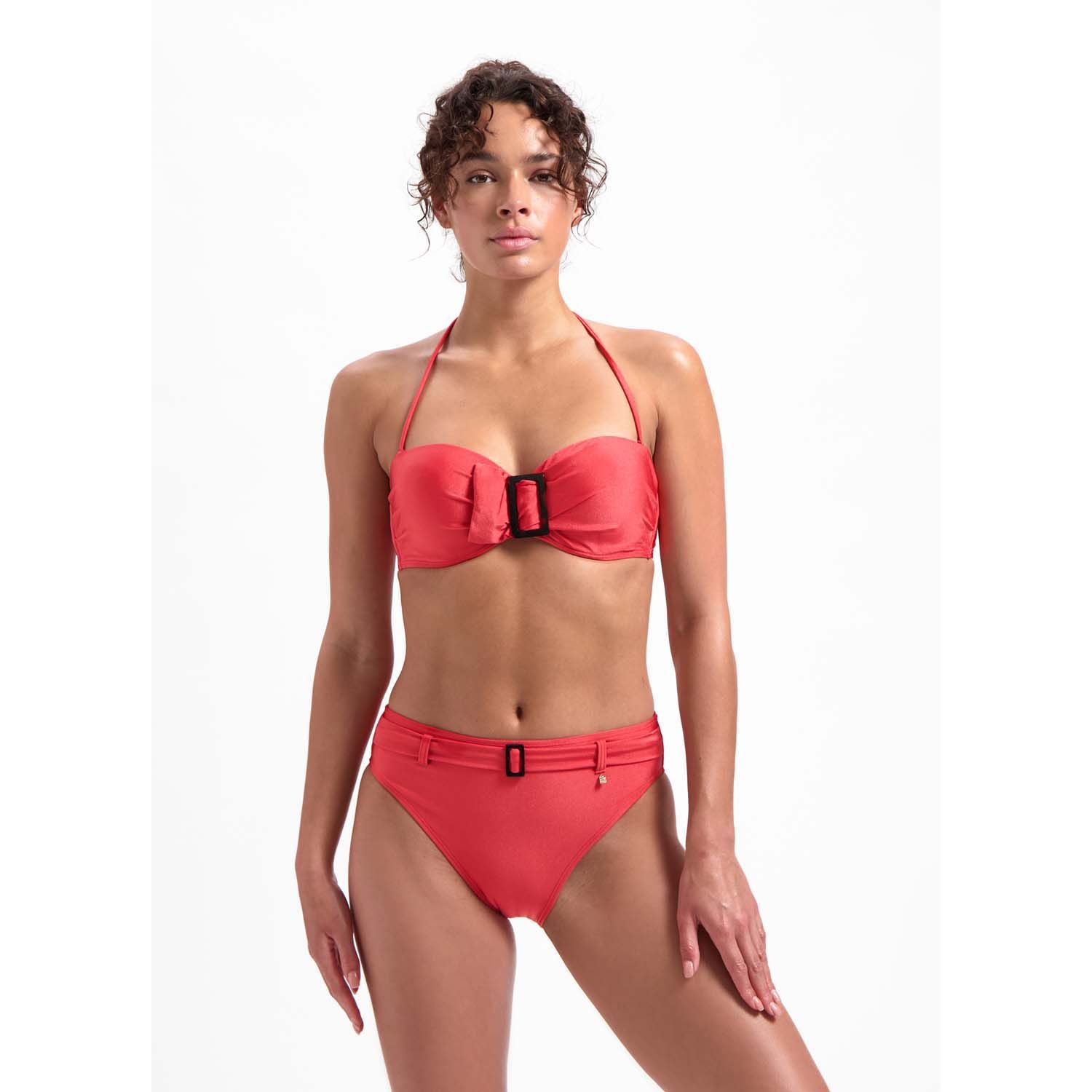 Beachlife Red Shine Padded Wired Top