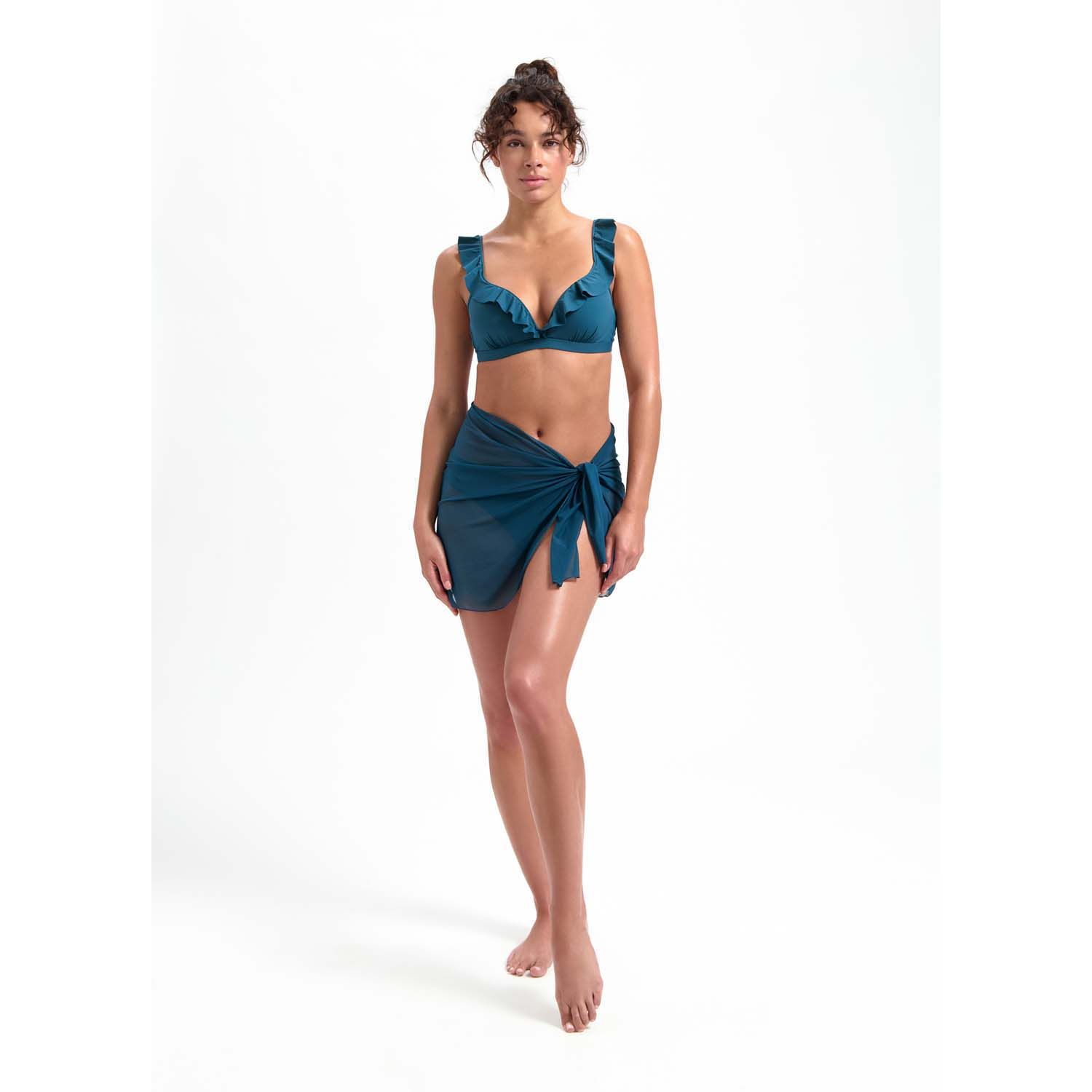 Beachlife Ruffle Padded Wired Bikinitop