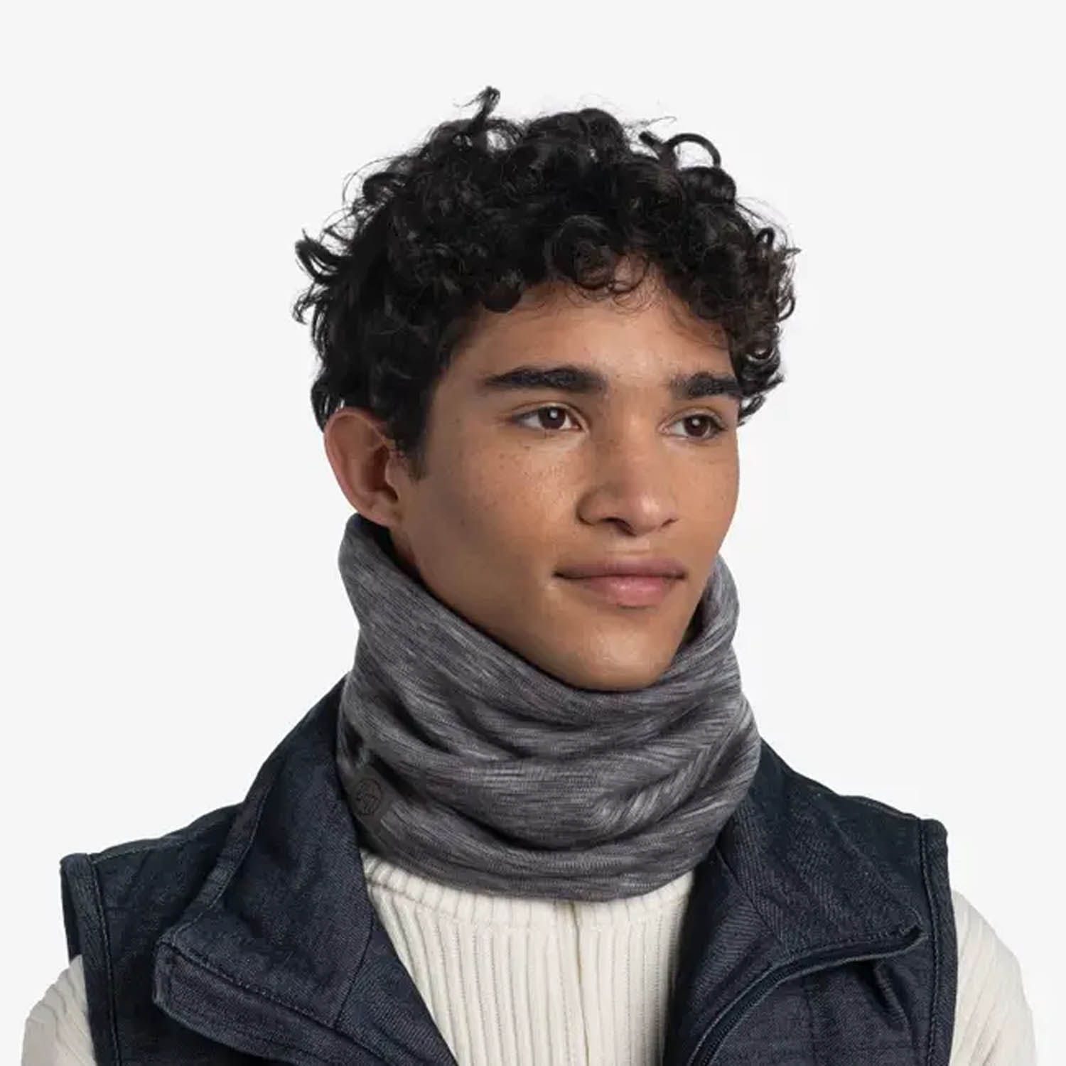 Buff Merino Heavyweight Multistripes Nekwarm